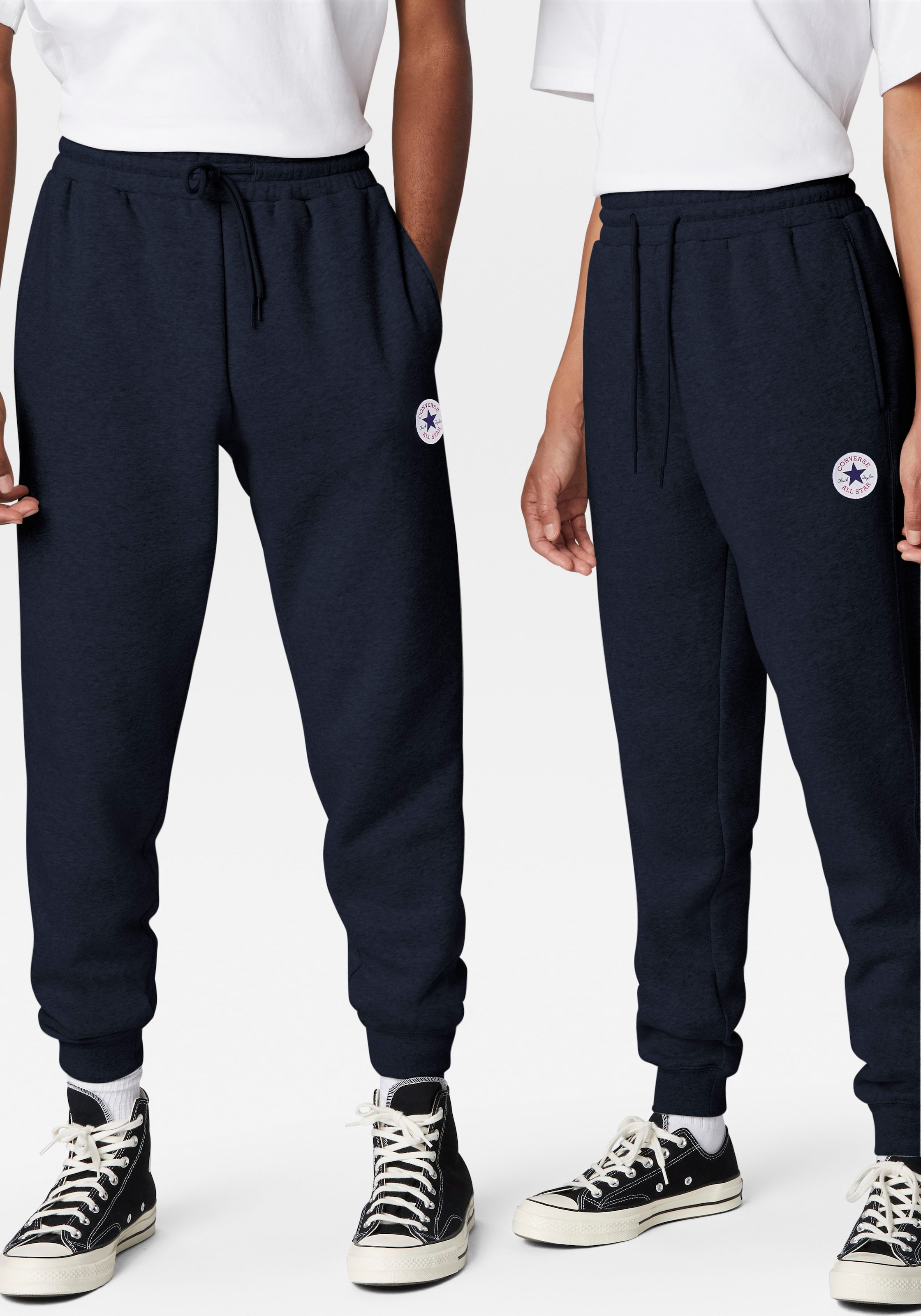 Converse Jogginghose "CONVERSE GO-TO STANDARD FIT CHUCK TAYLOR PATCH PANTS", (1 tlg.)