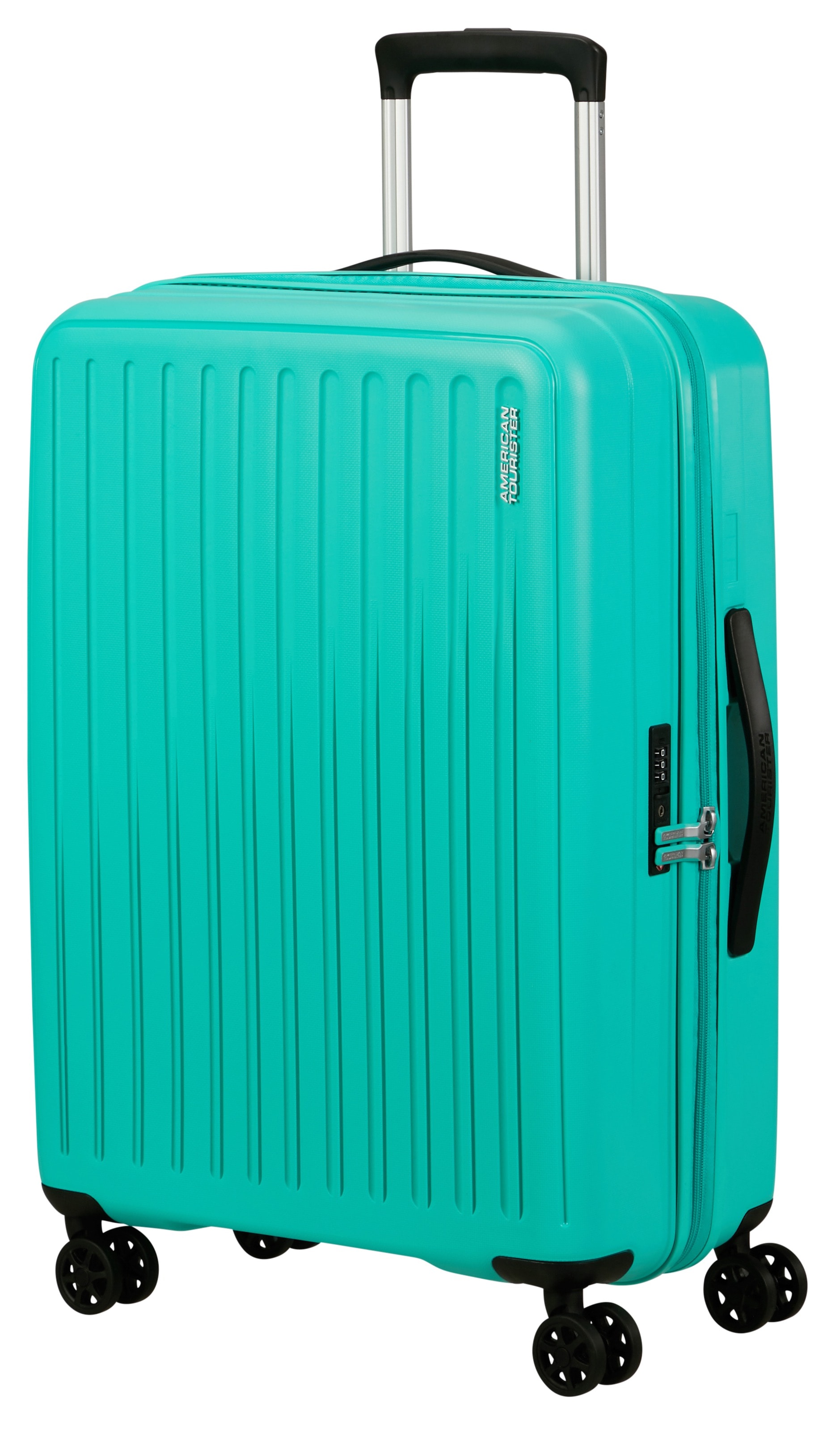 American Tourister® Hartschalen-Trolley »REJOY, verschiedene Größen und Farben«, 4 Rollen, Hartschalen-Koffer personalisierbar versenktes TSA-Schloss
