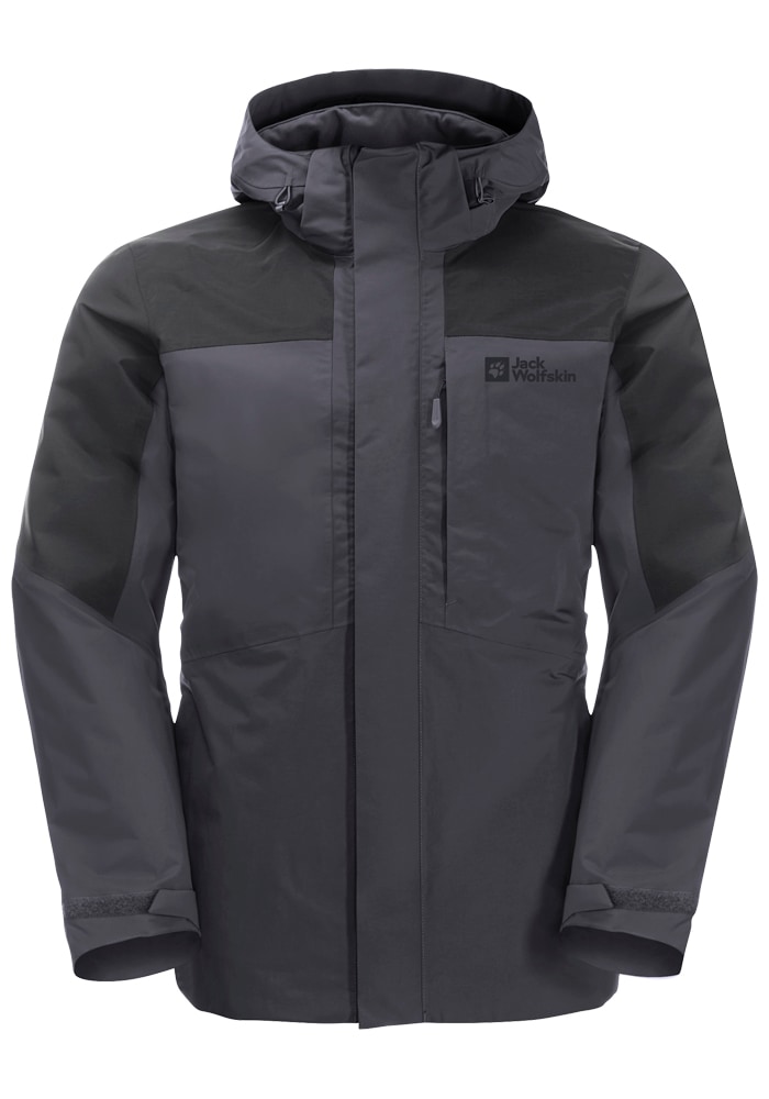 Jack Wolfskin 3-in-1-Funktionsjacke »ROMBERG 3IN1 JKT M«, (2 teilig), mit Kapuze