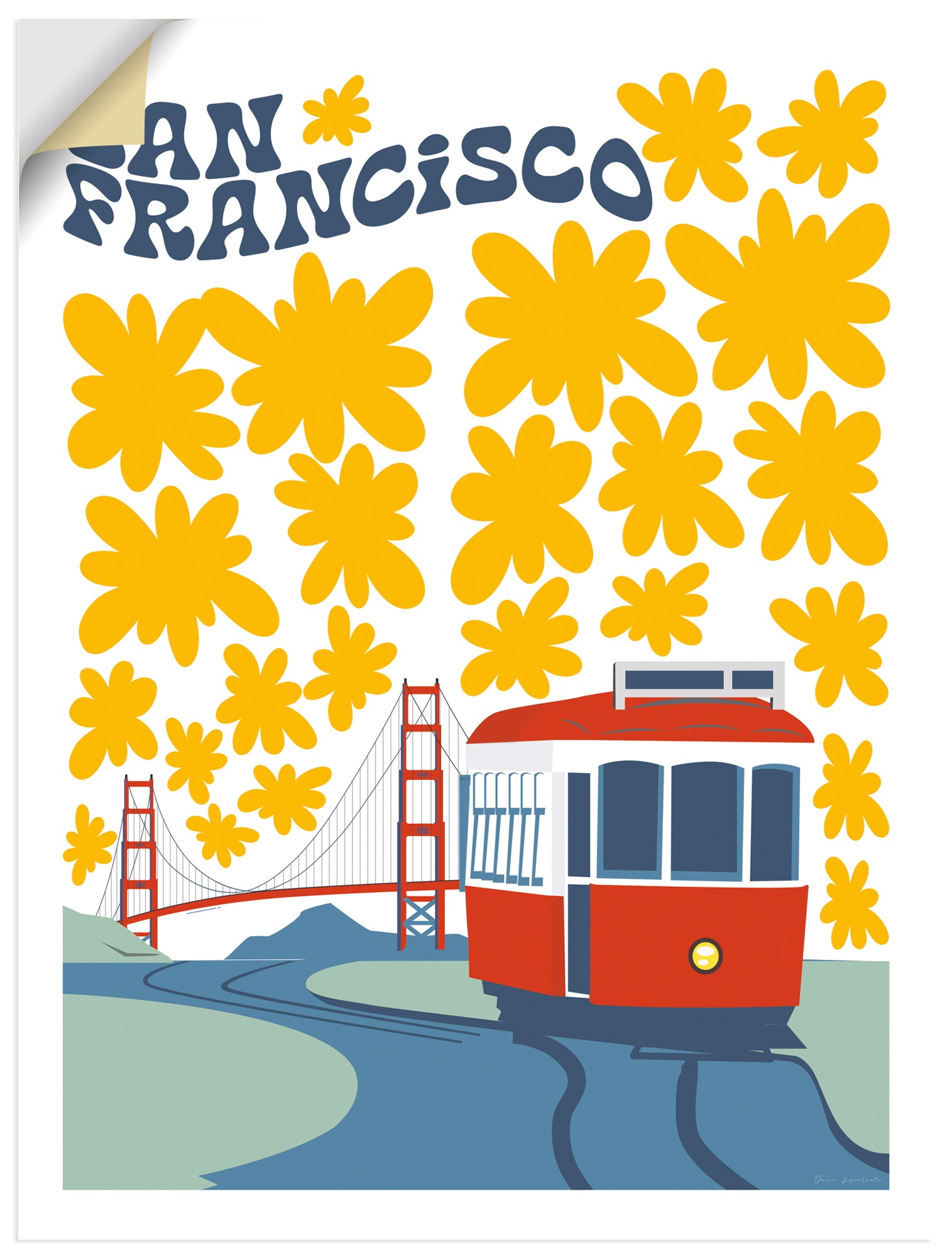 Artland Wandbild "San Francisco" San Francisco 1 Stk. tlg. als Alubild, Leinwandbild, Poster, Wandaufkleber in verschied. Größen