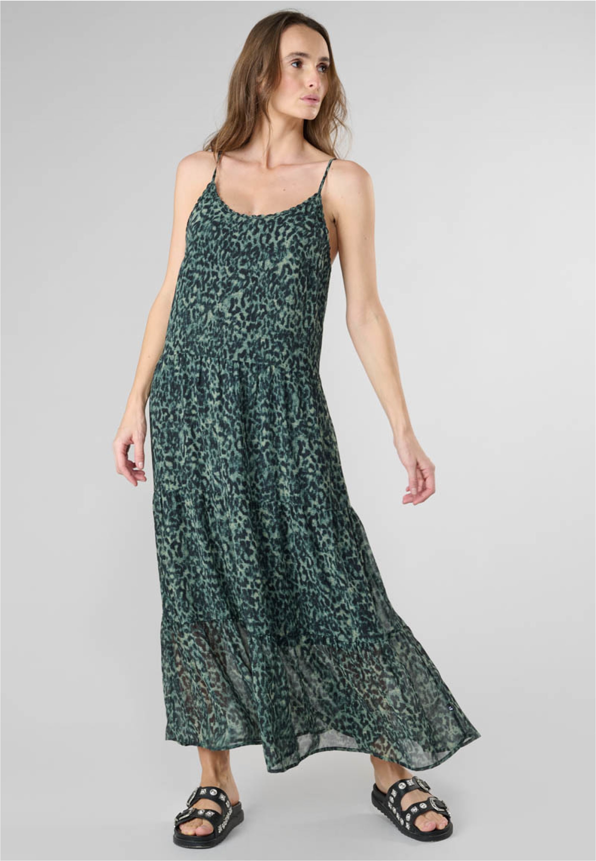 Le Temps Des Cerises Jerseykleid »LISAKA«, mit tollem Allover-Muster