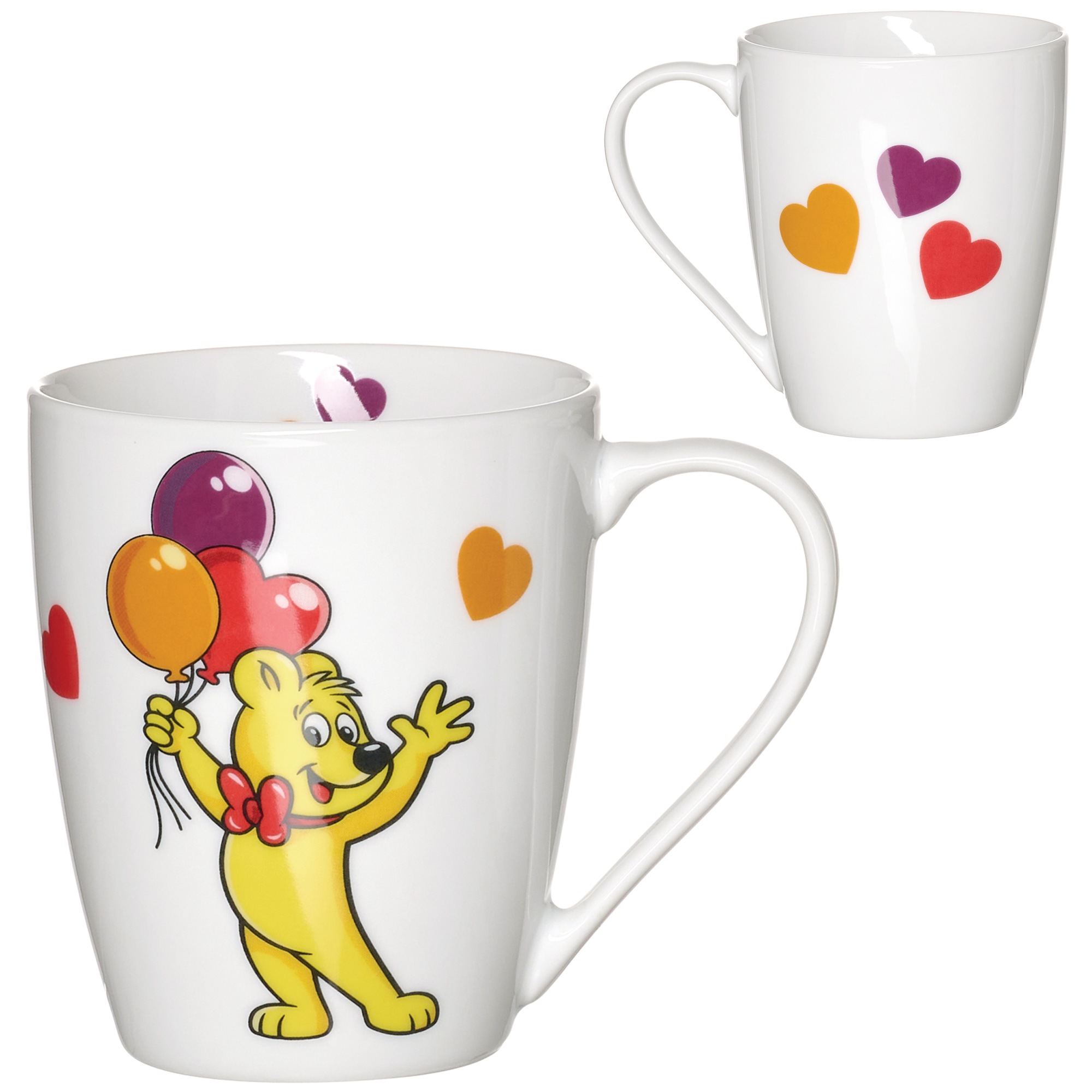 Becher "HARIBO Balloon, 360 ml", Ø 9cm x 10cm, 360ml, 1 Stk.bunt, RITZENHOFF & BREKER, Trinkgefäße, spülmaschinenfest