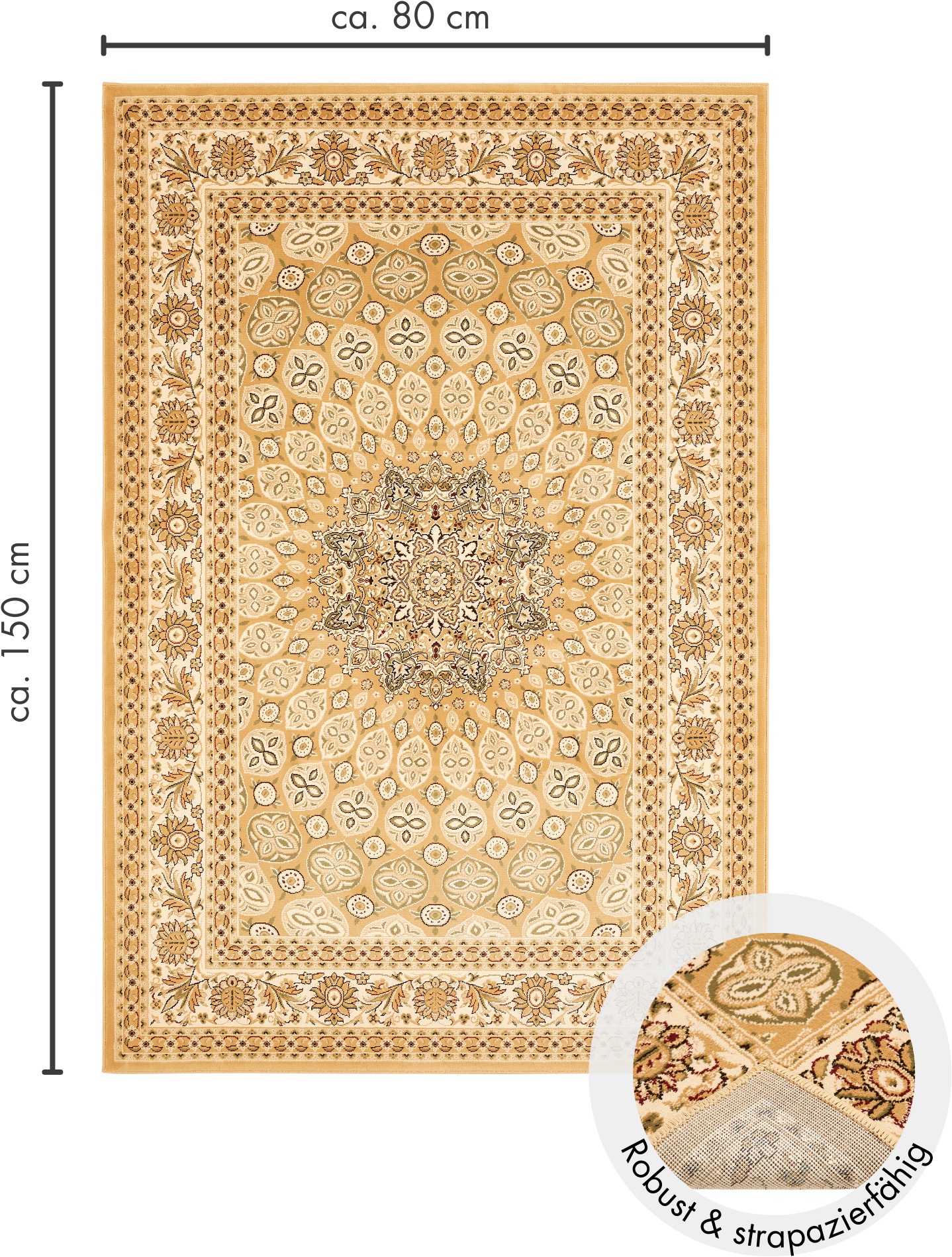 LUXOR living Teppich »Kendra«, rechteckig, 9 mm Höhe, Orient-Optik, Wohnzimmer