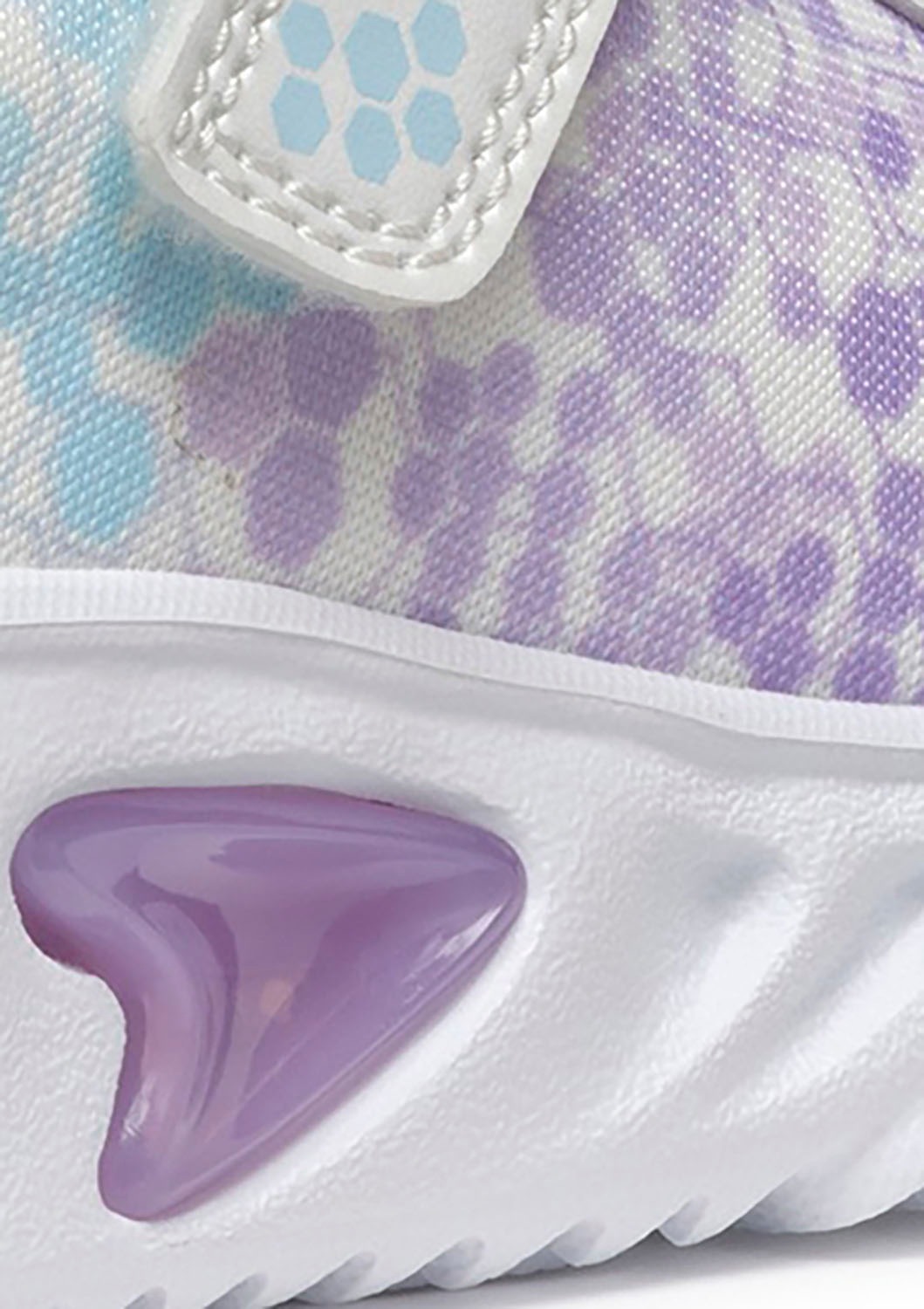 Geox Sneaker »J ASSISTER GIRL Blinkschuh«, Halbschuh, Klettschuh mit Textilfutter