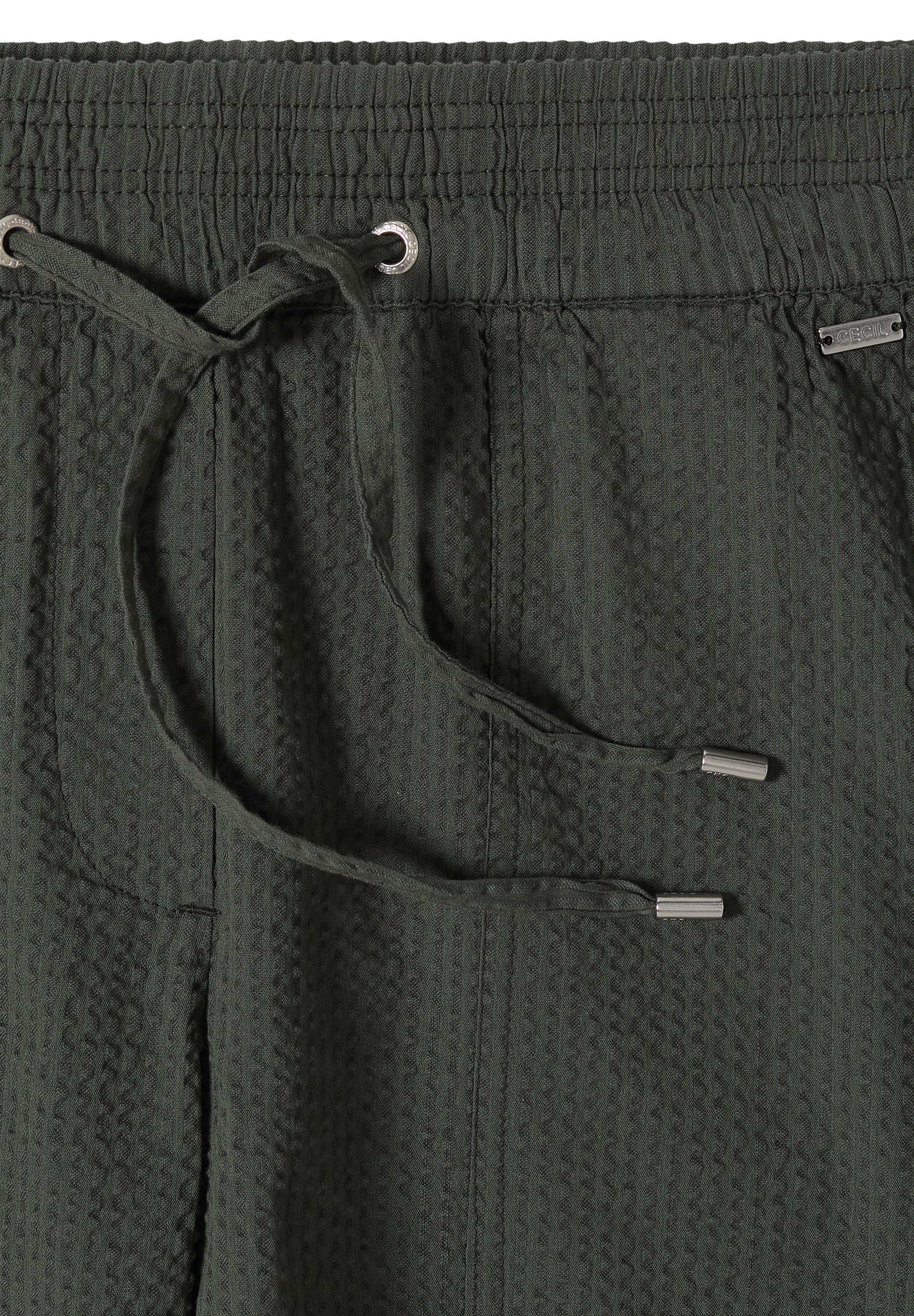 Cecil Shorts  aus Seersucker-Material