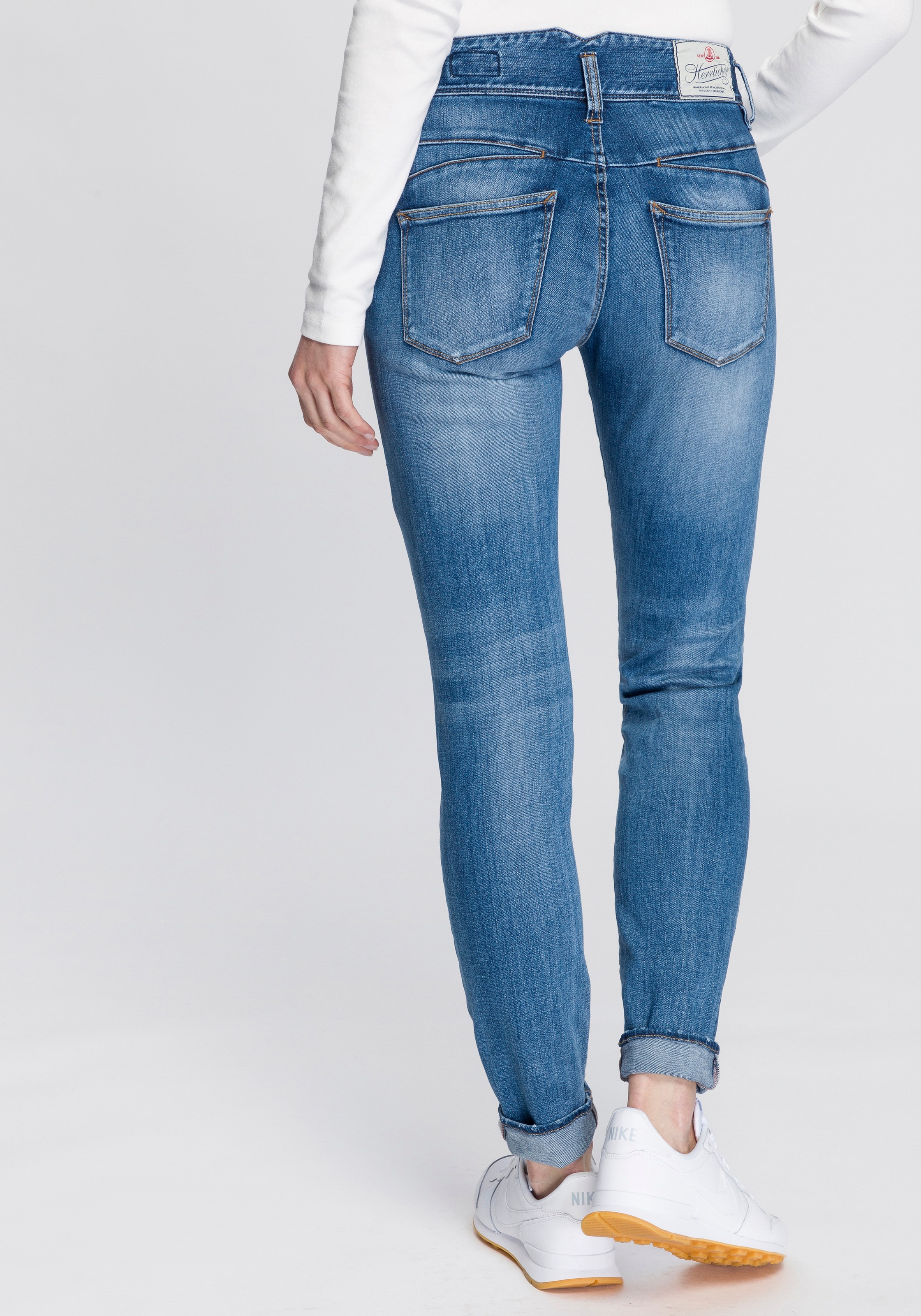 Herrlicher Slim-fit-Jeans "PEARL SLIM ORGANIC", umweltfreundlich dank Kitot günstig online kaufen