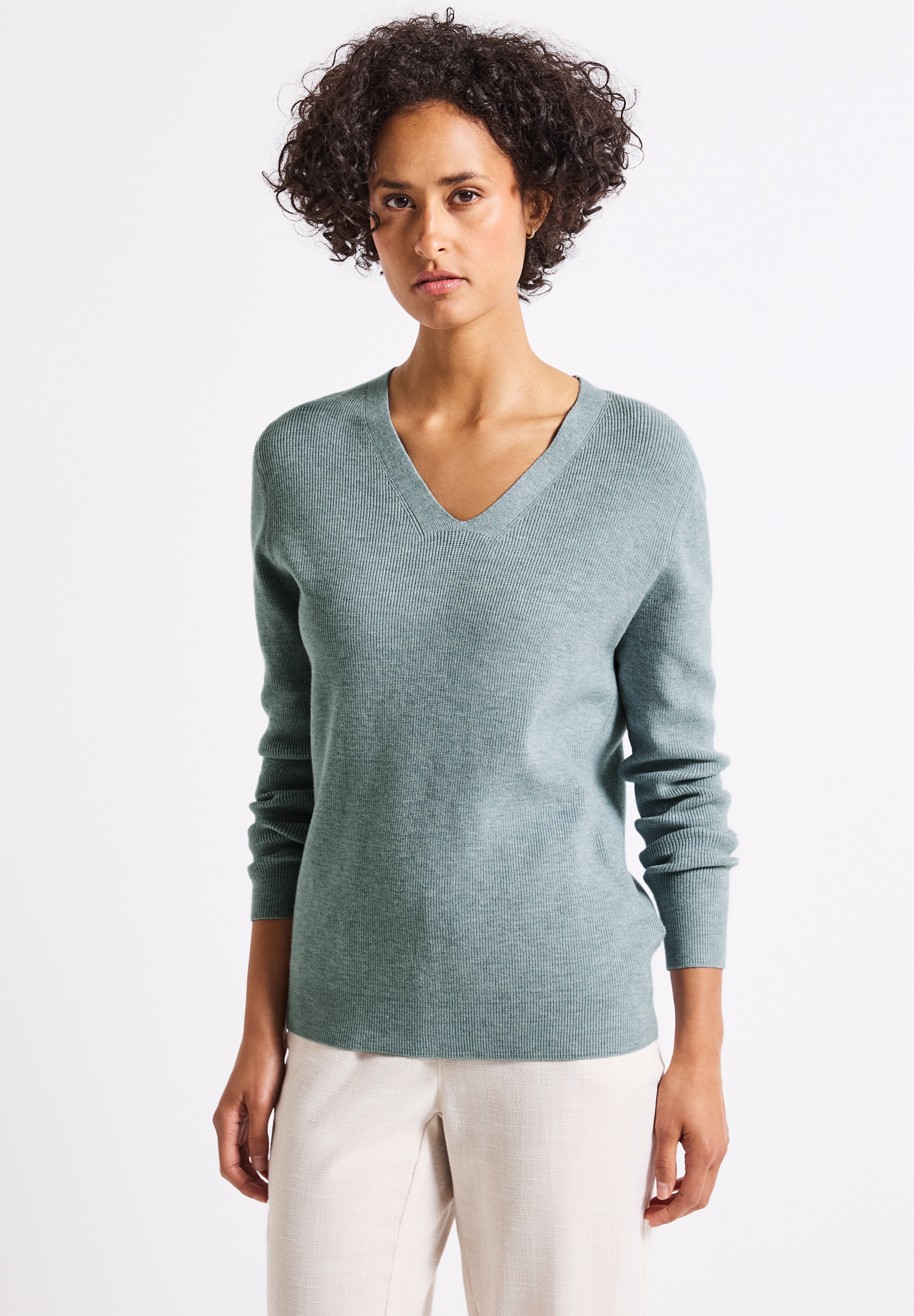 STREET ONE Strickpullover, aus softem Materialmix günstig online kaufen
