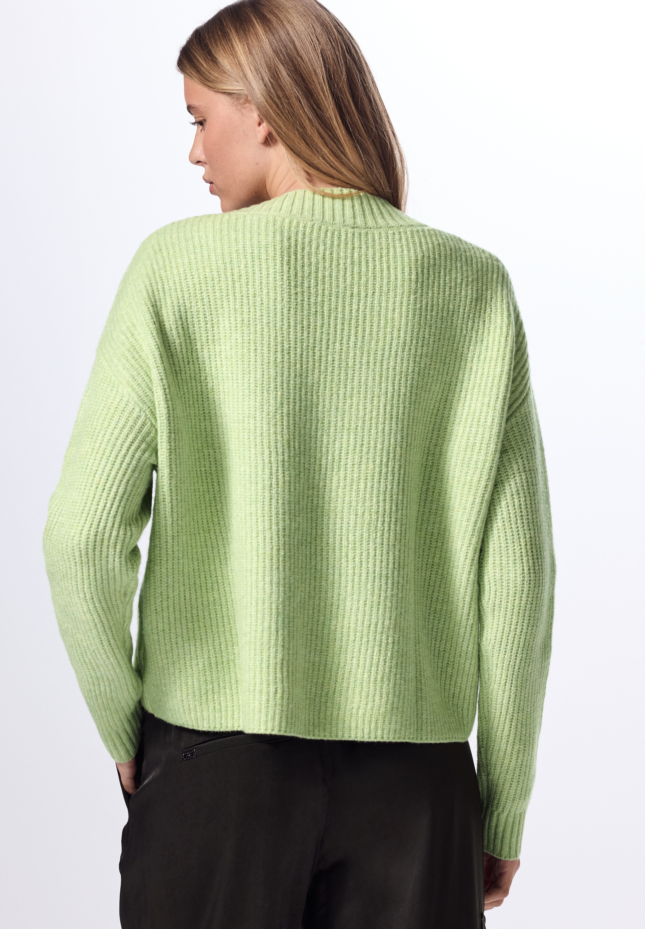 STREET ONE STUDIO Strickpullover, mit V-Ausschnitt