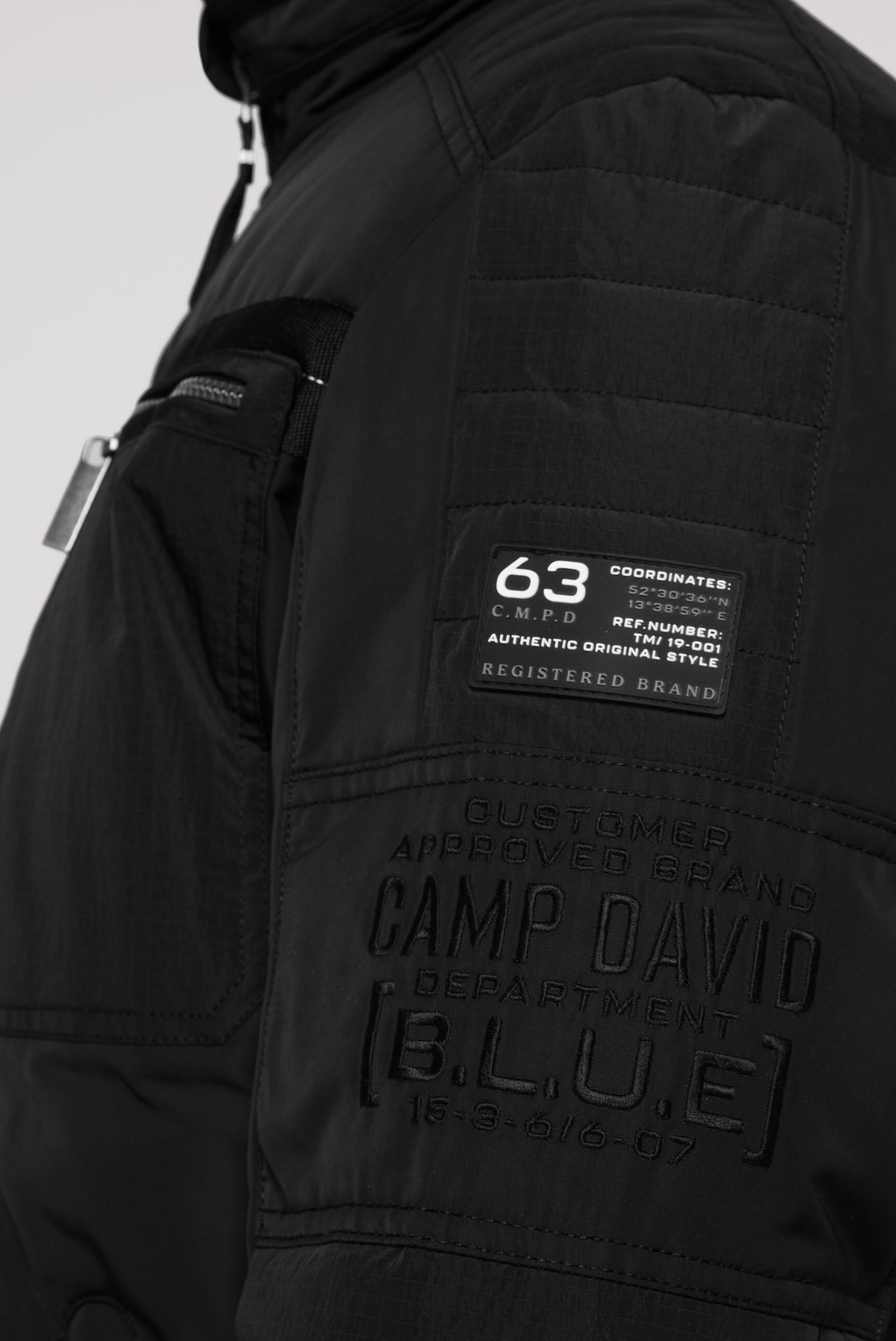 CAMP DAVID Winterjacke, ohne Kapuze, mit Brusttaschen