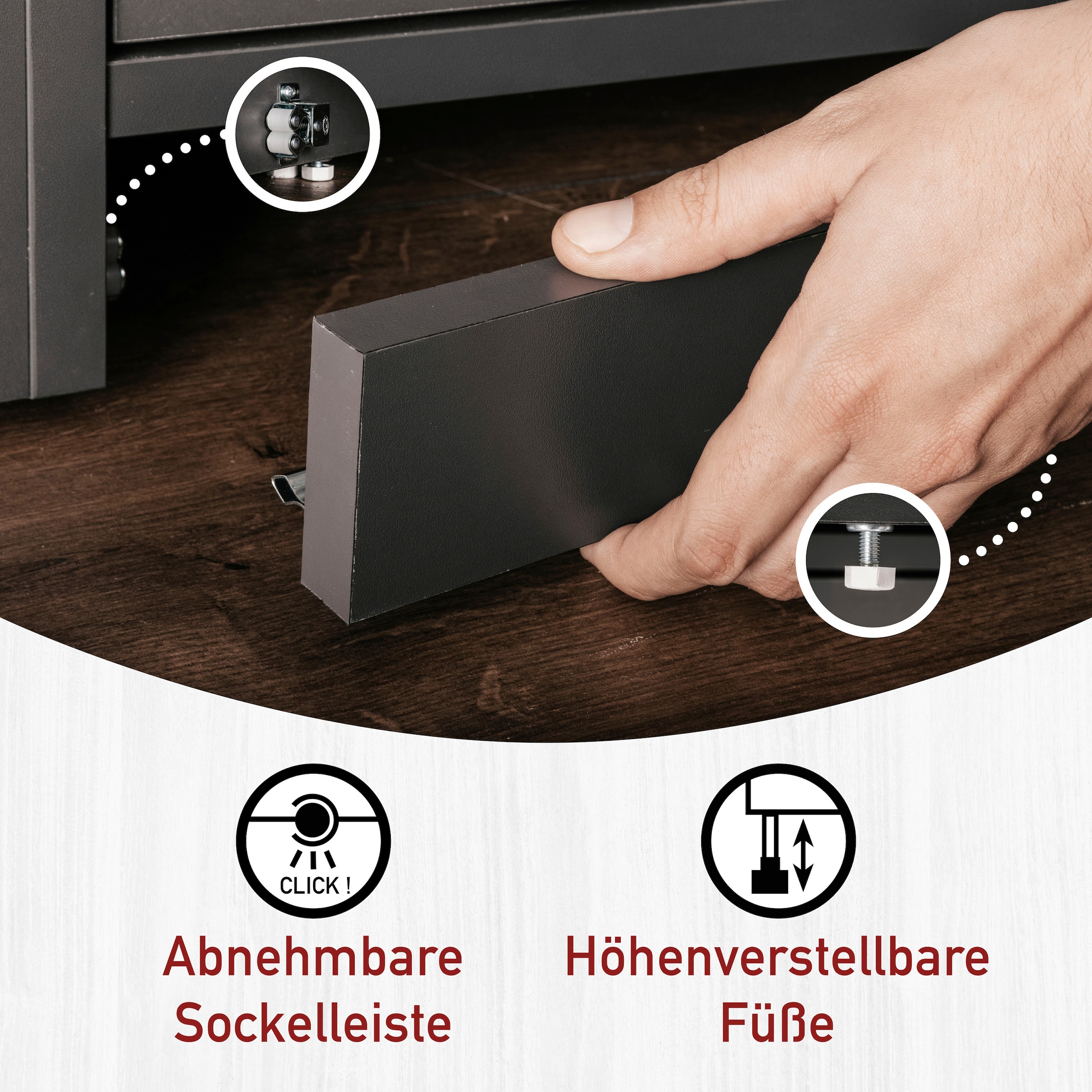 Inter Link Mehrzweckschrank-Set »Norela, Geräteschrank-Set für Waschmaschine und Trockner, Umbauschrank« 3 Stk. tlg.