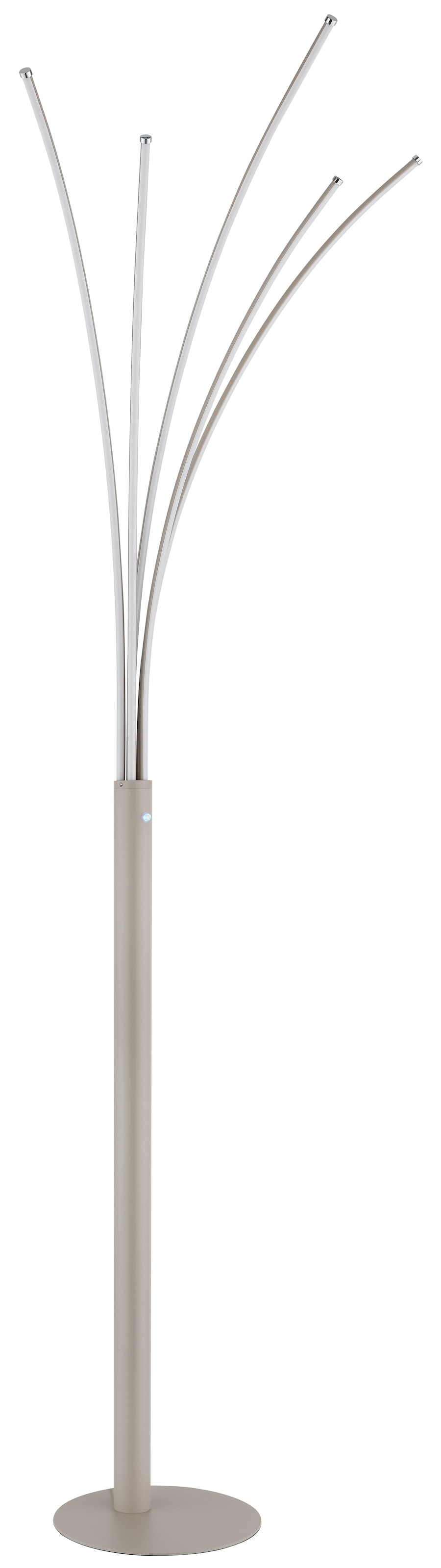 GLOBO LIGHTING Stehlampe »BIZZY« LED-Modul 1 Stk. LED Stehleuchte sandfarben, Touchdimmer, 3-Stufen, 3000K warm