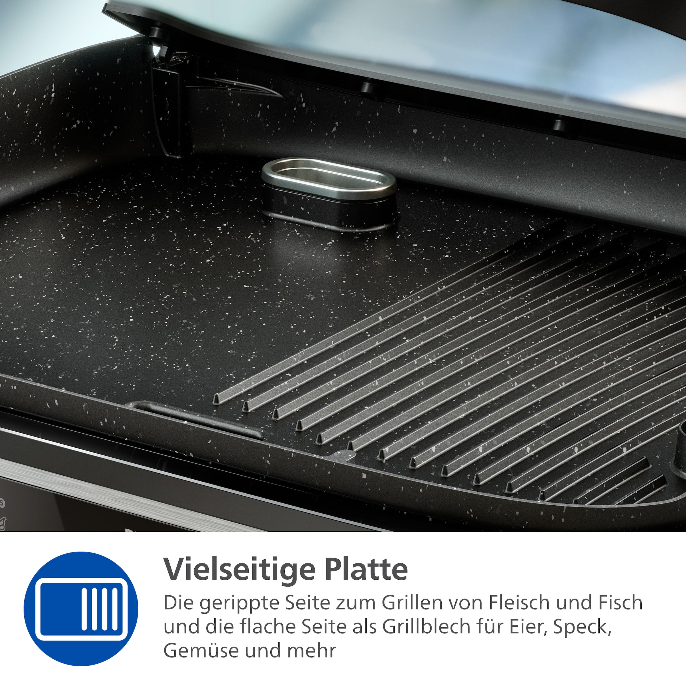 Philips Tischgrill »HD6212/90 5000 Series, Smoker und Aromainfusor«, 2400 W, mit einstellbarer Temperatur u. Grillfläche von 1250 cm²