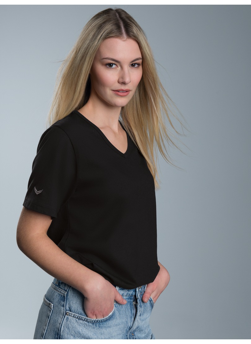 Thumbnail - Trigema T-Shirt "TRIGEMA V-Shirt aus 100% Bio-Baumwolle (kbA)", (1 tlg.)