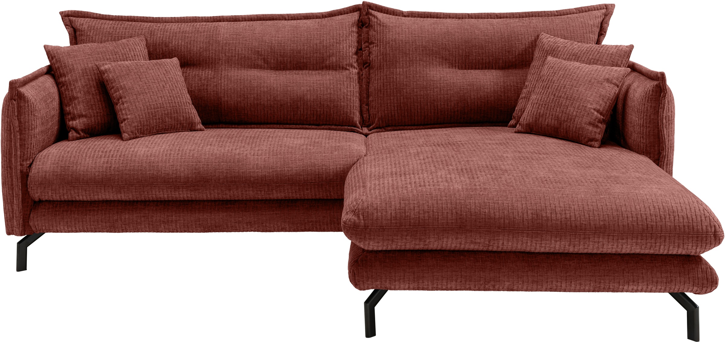 Home affaire Ecksofa "LAVA Breite 255 cm, modern und elegant, aktuelle Kiss günstig online kaufen