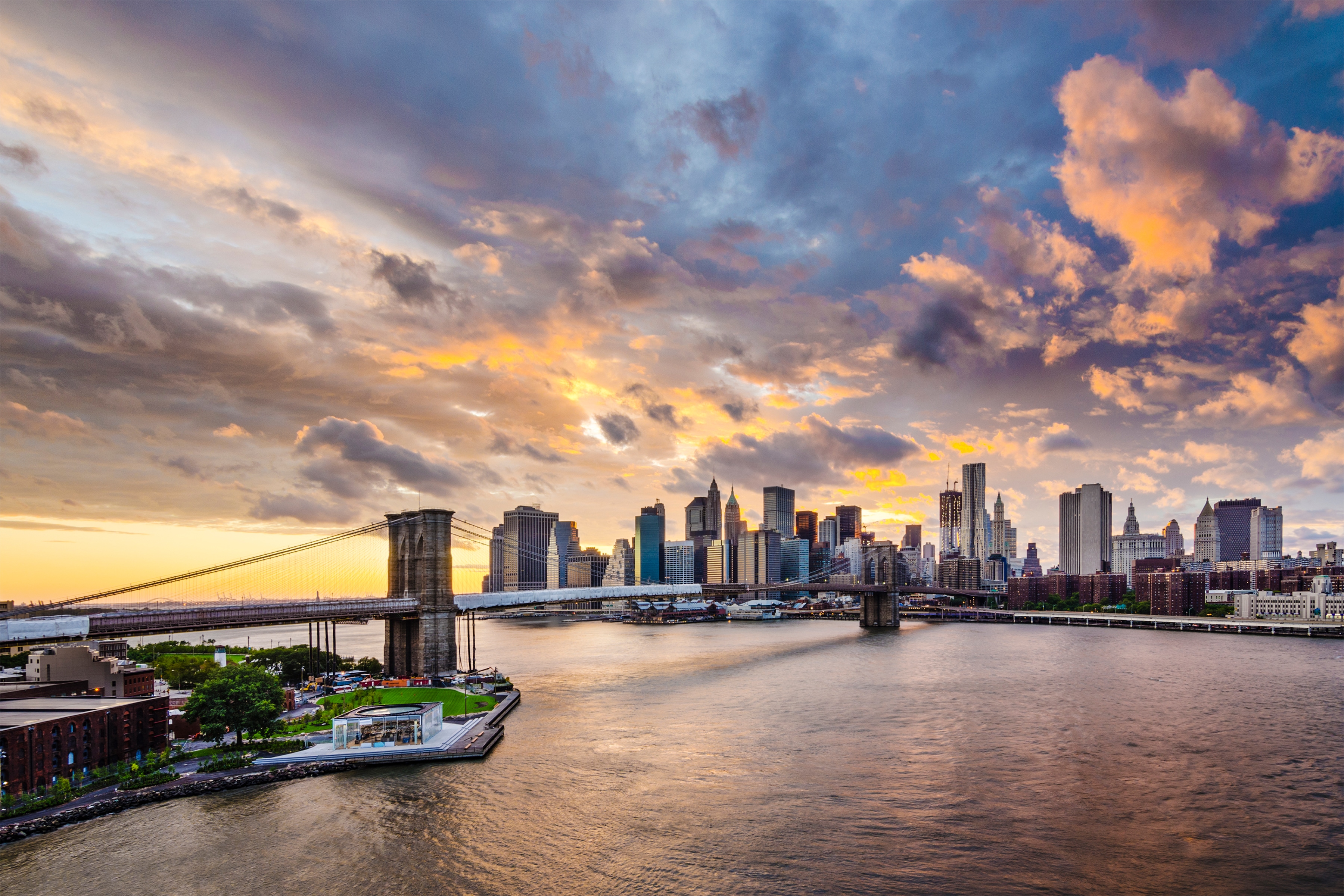 Papermoon Fototapete "Brooklyn Bridge" glatt