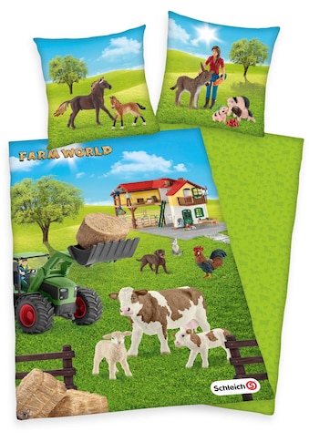 Schleich® Kinderbettwäsche »Schleich Farm World«, (2 tlg.), mit süßen Tieren kaufen