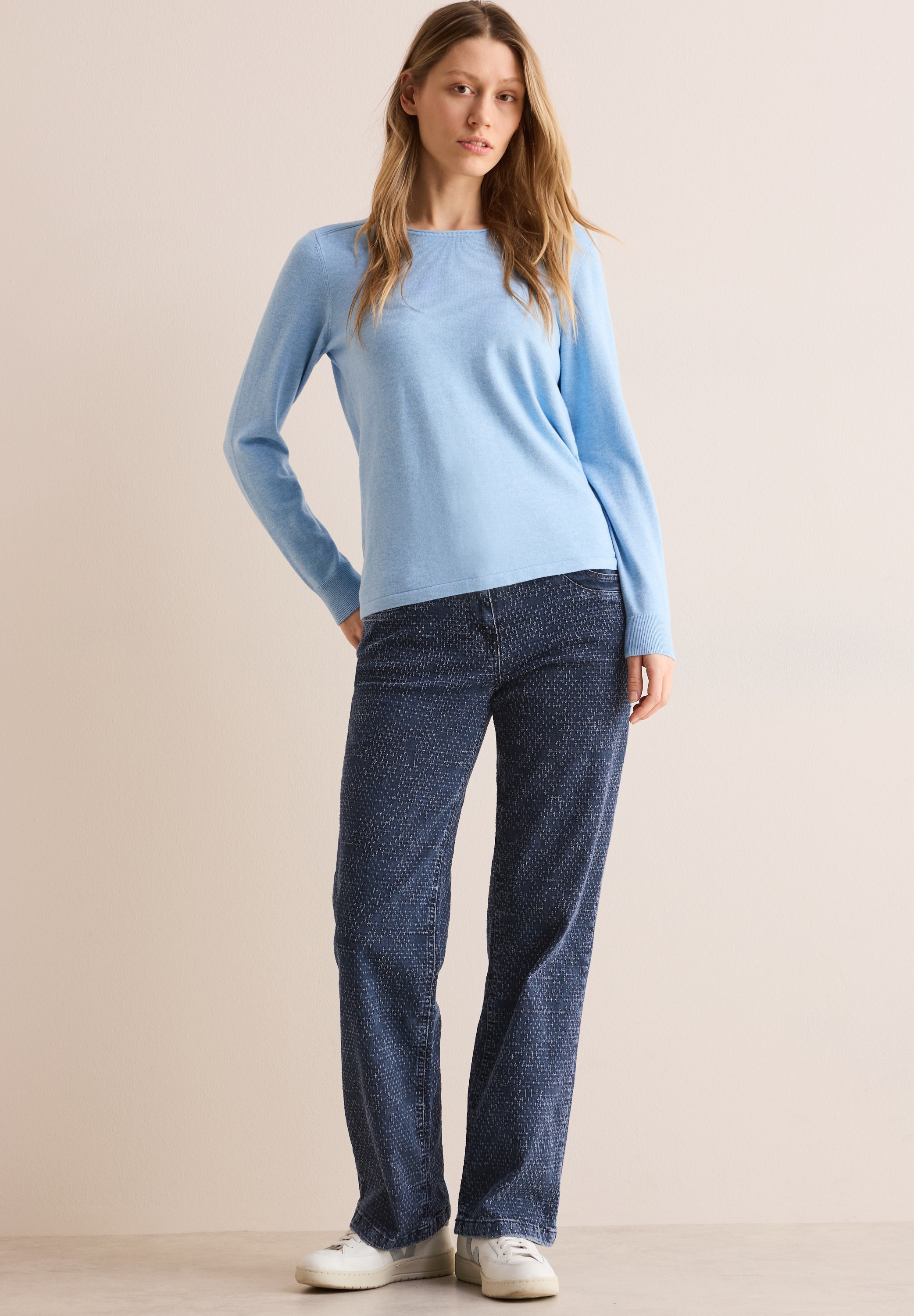Cecil Gerade Jeans, High Waist