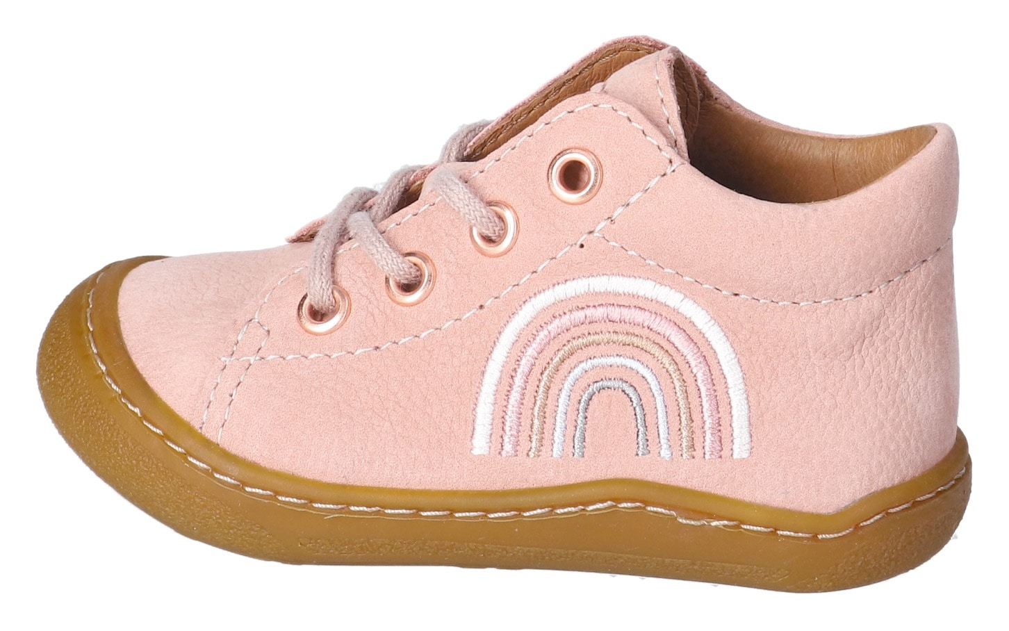 PEPINO by RICOSTA Lauflernschuh »Kally«, Schnürstiefel, Babyschuh, Pre Walker mit Stickerei