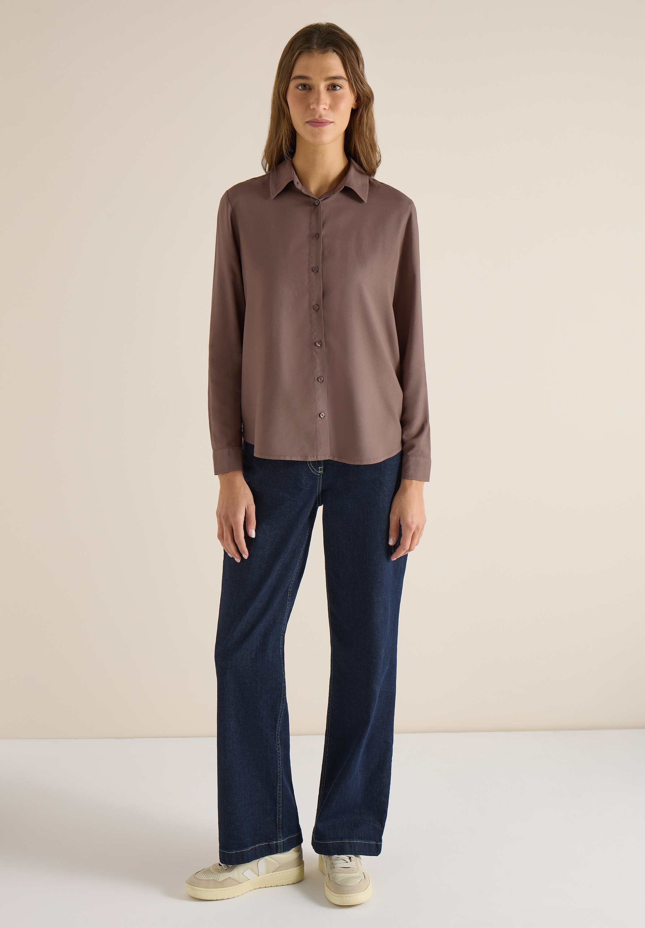 Cecil Langarmbluse aus softer Viskose