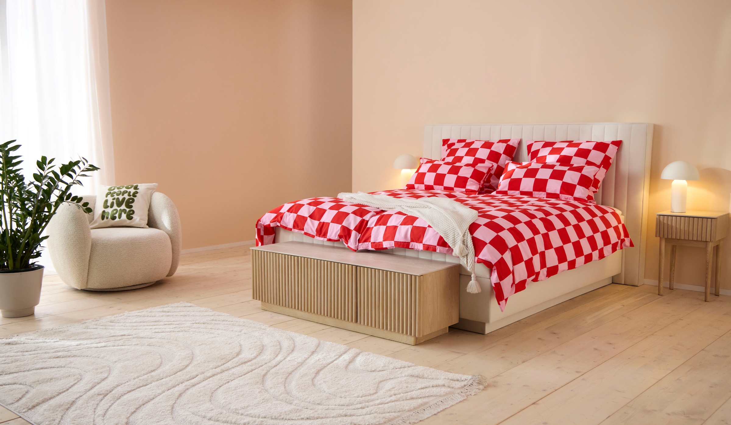 homsy by Ana Johnson Dekokissen »Ploufy« 100 % Baumwolle, edle 3D Stickerei, Kissenhülle ohne Füllung, 1er Pack