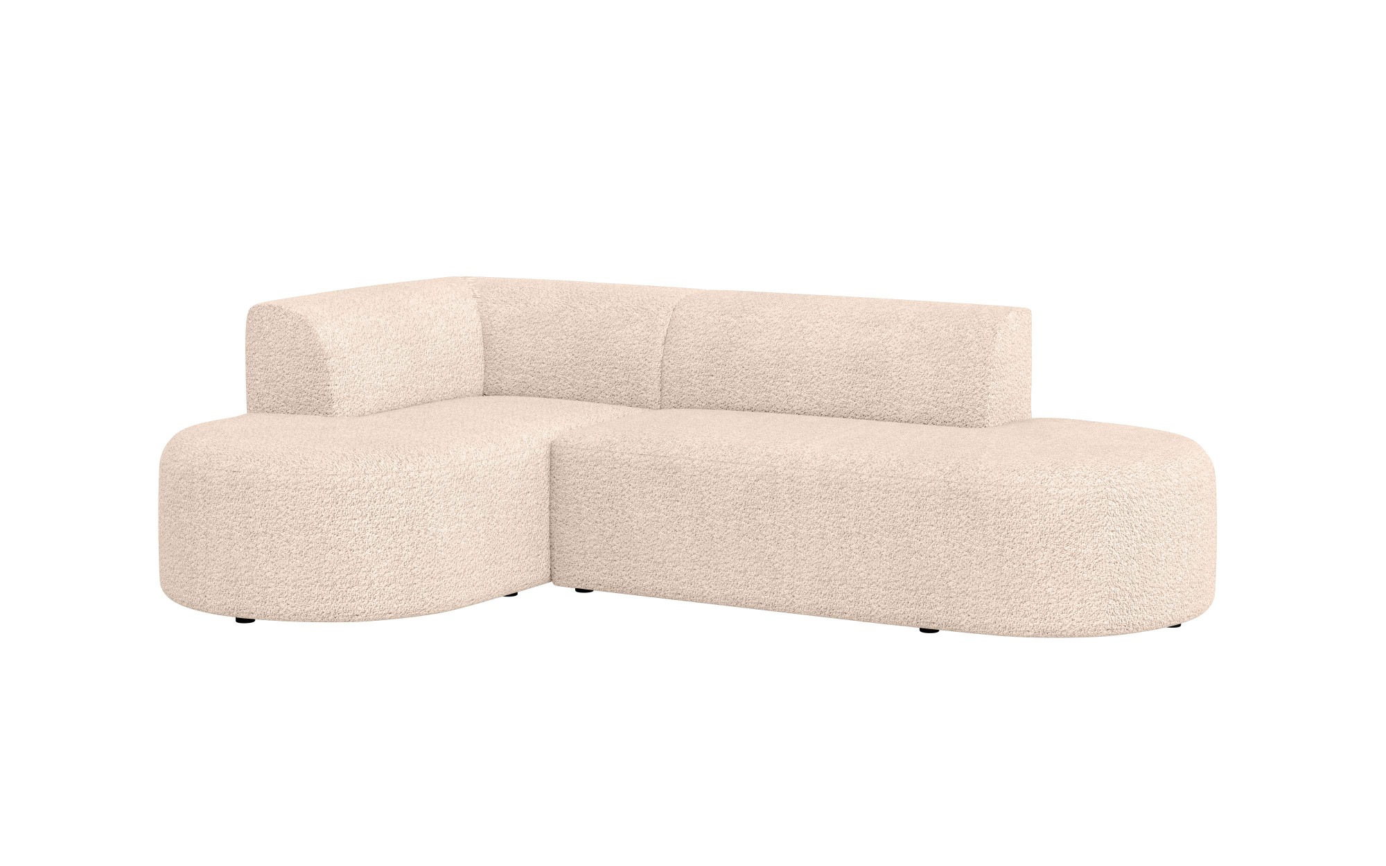 andas Ecksofa »Ecksofa Tvinne mit Ottomane links oder rechts bestellbar«, L-Form, mit Wellenunterfederung, BxTxH 260x170x73 cm