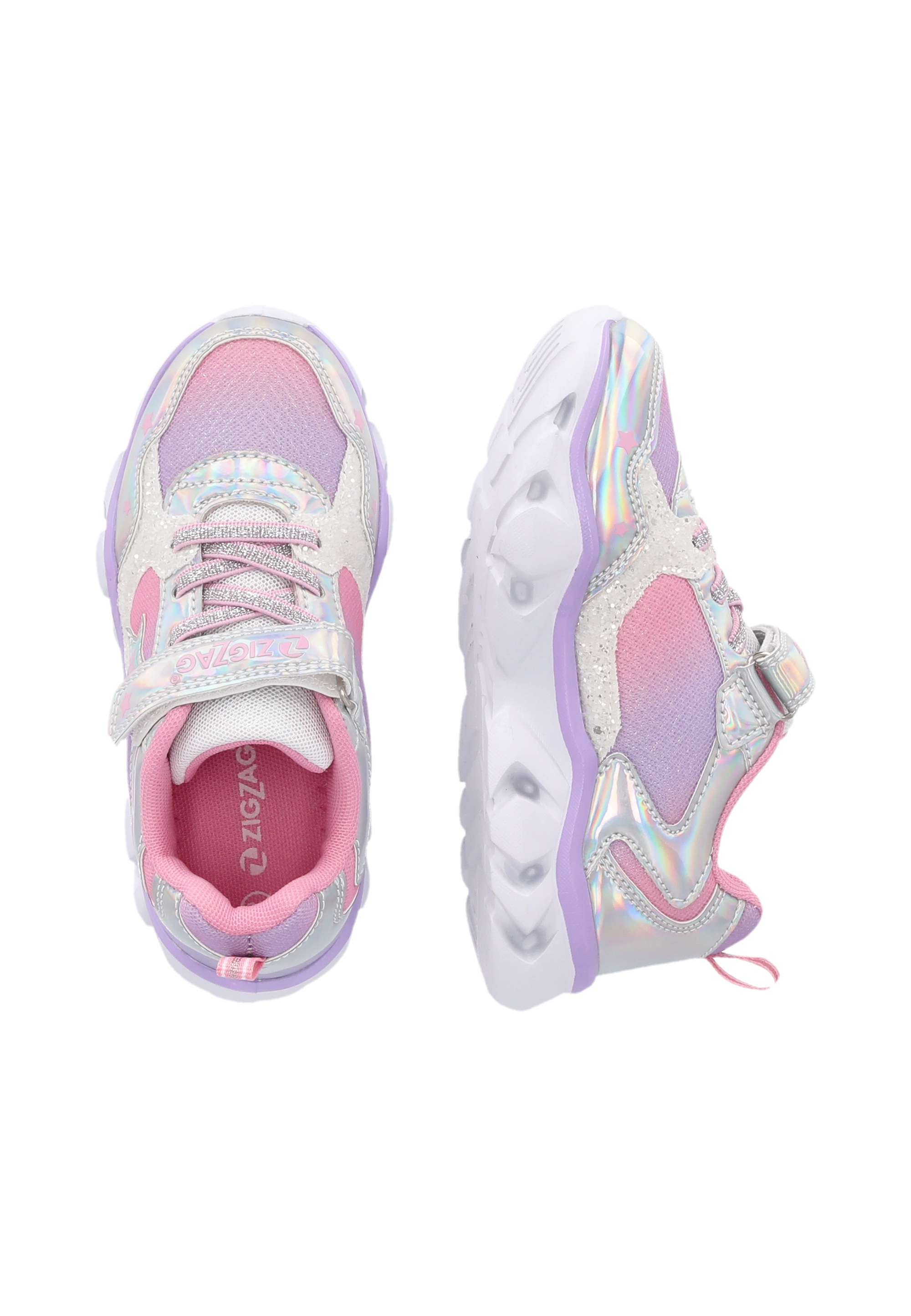 ZIGZAG Sneaker »Saserta«, im stylischen Metallic-Design mit aufleuchtender Sohle