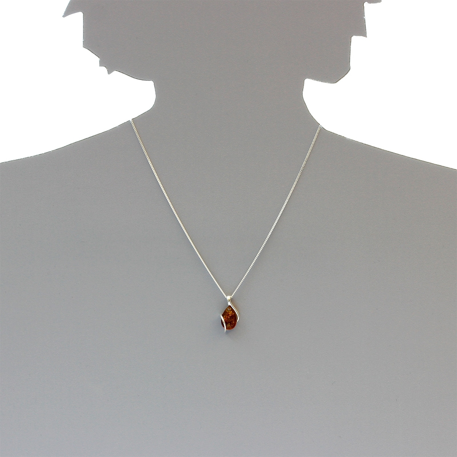 OSTSEE-SCHMUCK Kette mit Anhänger »- Romy - Silber 925/000 - Bernstein«