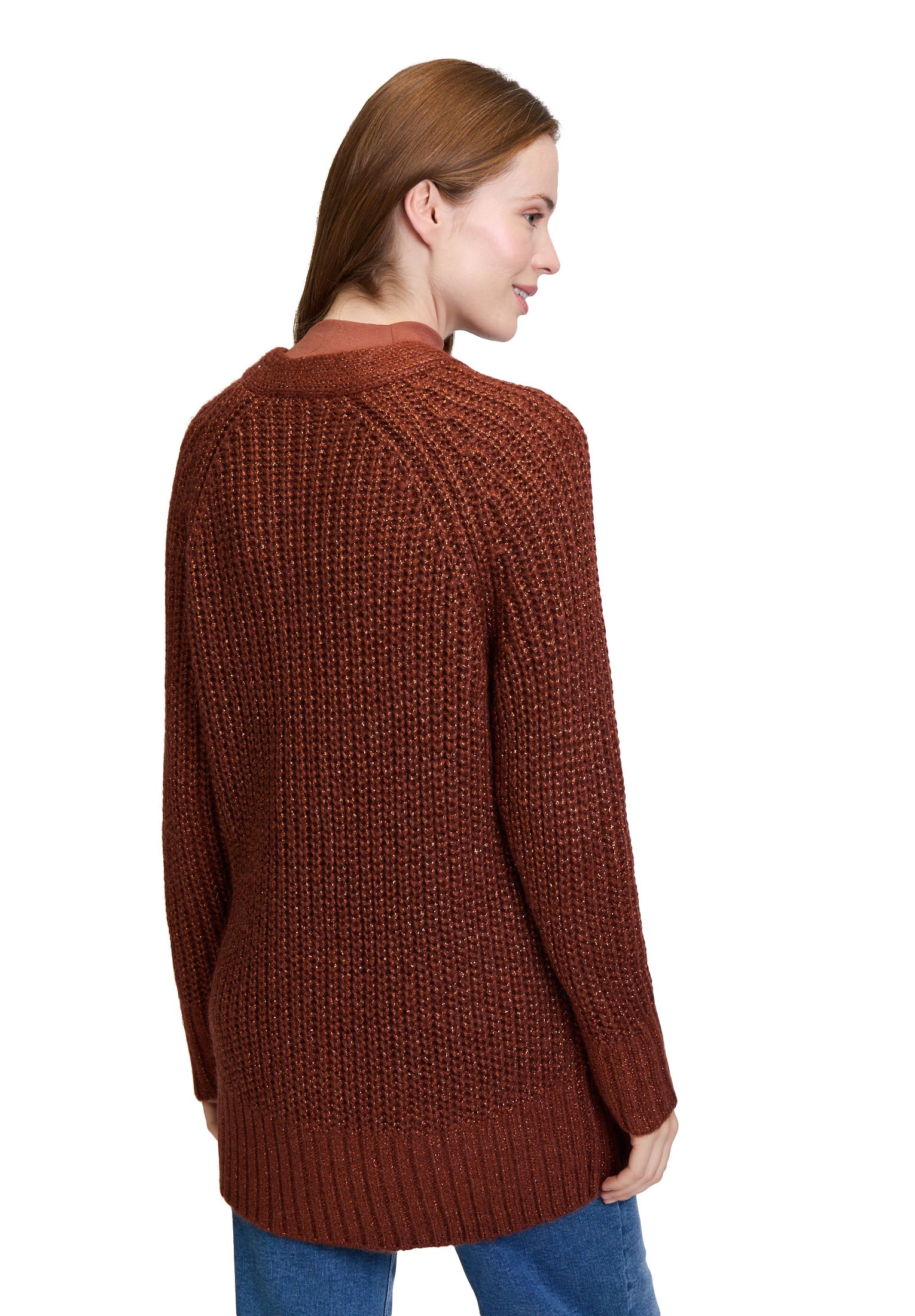 Cartoon Strickjacke »Cartoon Strick-Cardigan mit V-Ausschnitt«, Struktur