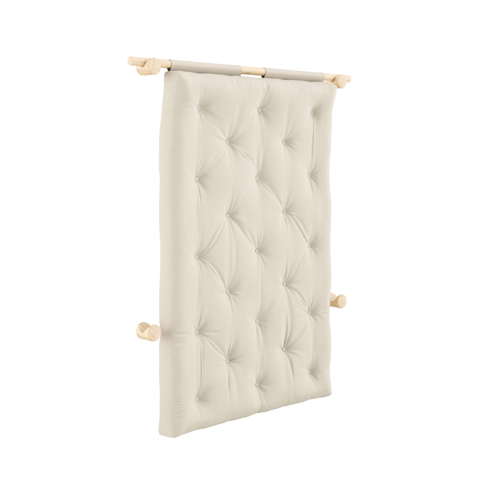 Karup Design Schlafsofa »Hooked Schlafsessel, Sitz- und Schlafplatz, Wandmontiert, platzsparend«, Futonmatratze inkl. Halterungsset aus FSC®-zertifiziertem Massivholz