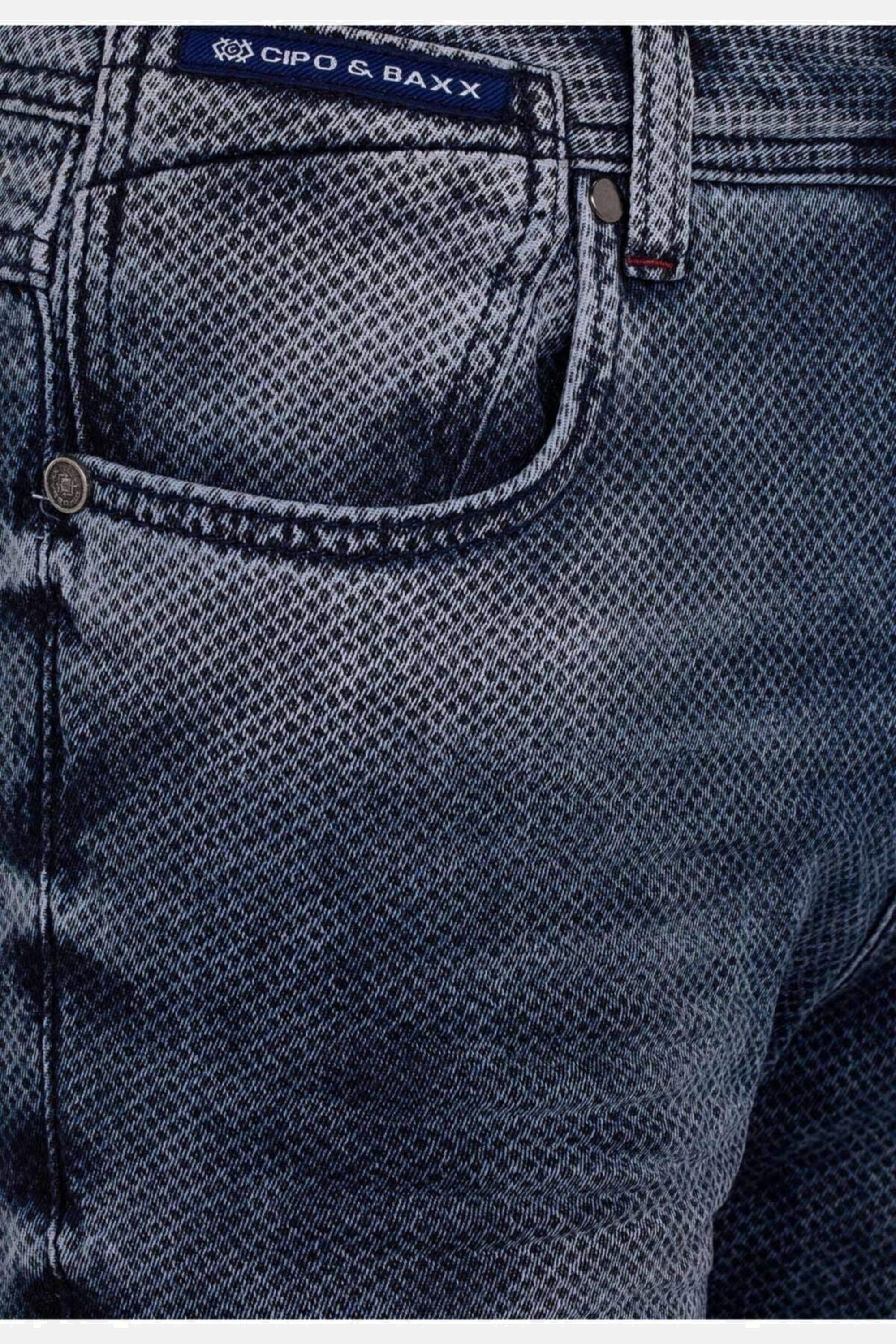 Cipo & Baxx Slim-fit-Jeans »Jeans«, mit Allover-Gitter-Musterung, CD543