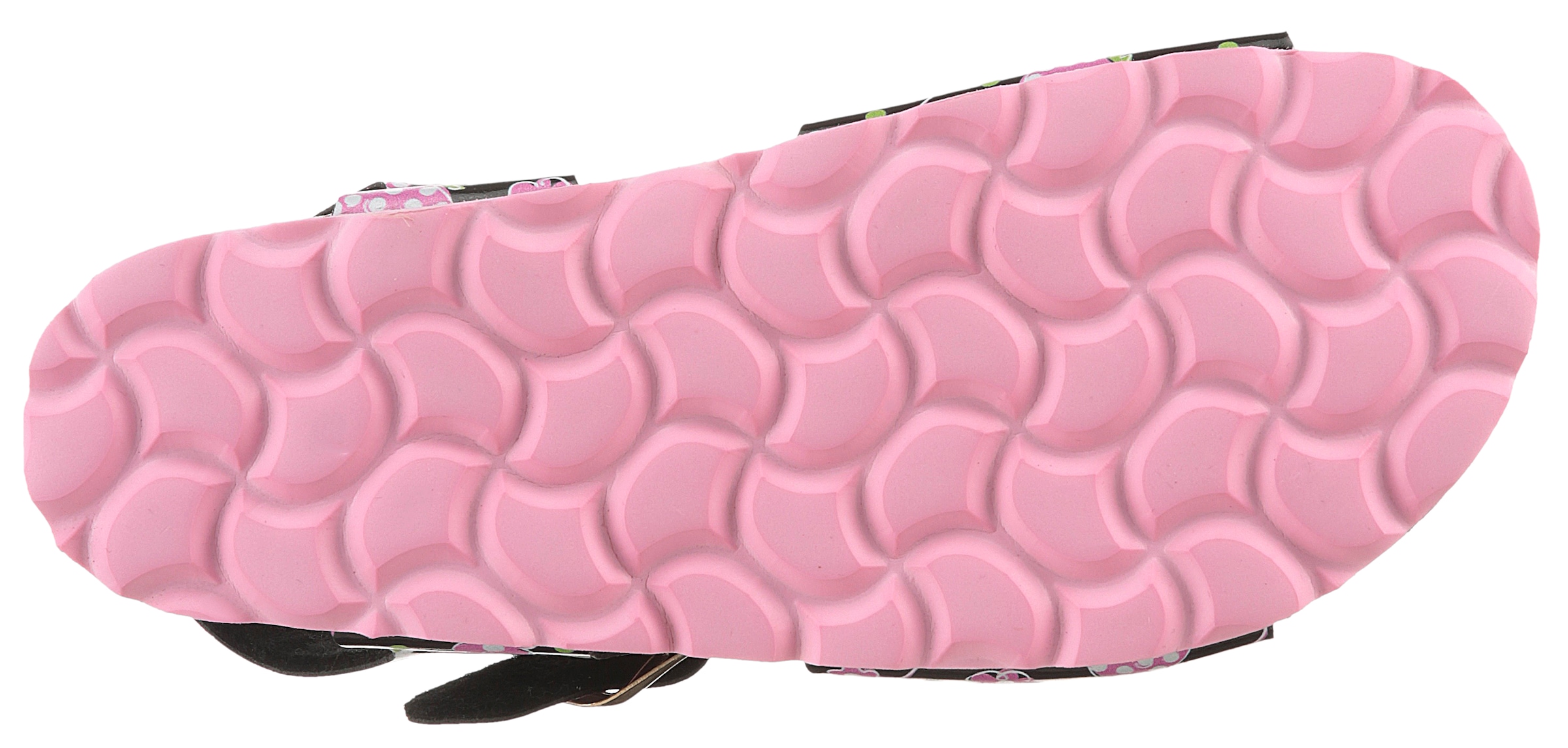 KIDSWORLD Riemchensandale, Sommerschuh, Sandalette, Strandschuh, Urlaubschuh mit Erdbeeren-Motiv