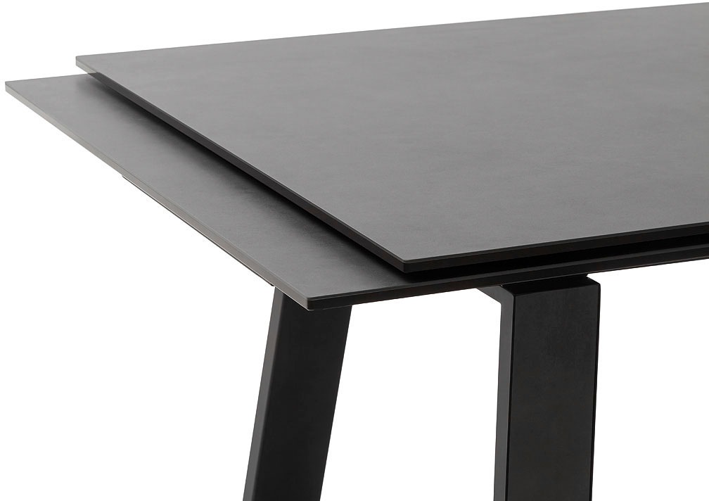 MCA furniture Esstisch »NARBONNE Kufentisch 200-300 cm«, (Einzelstück), Keramik,Metall,Stirnauszug,ausziehbar,Tischplatte 13 mm,10-12 Personen