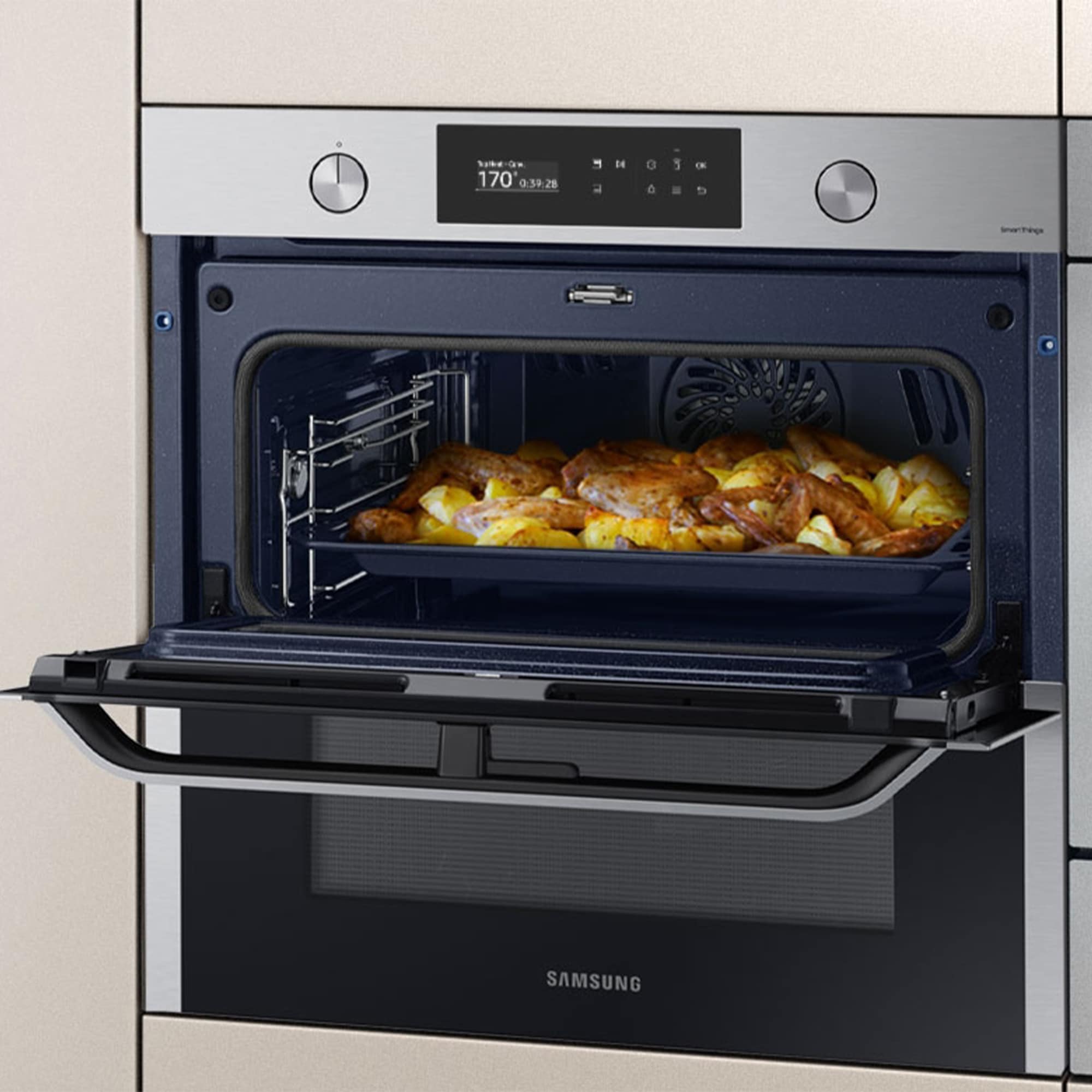 Samsung Pyrolyse Backofen Serie 5 "NV7B5775XDK" mit 1-fach-Teleskopauszug m günstig online kaufen