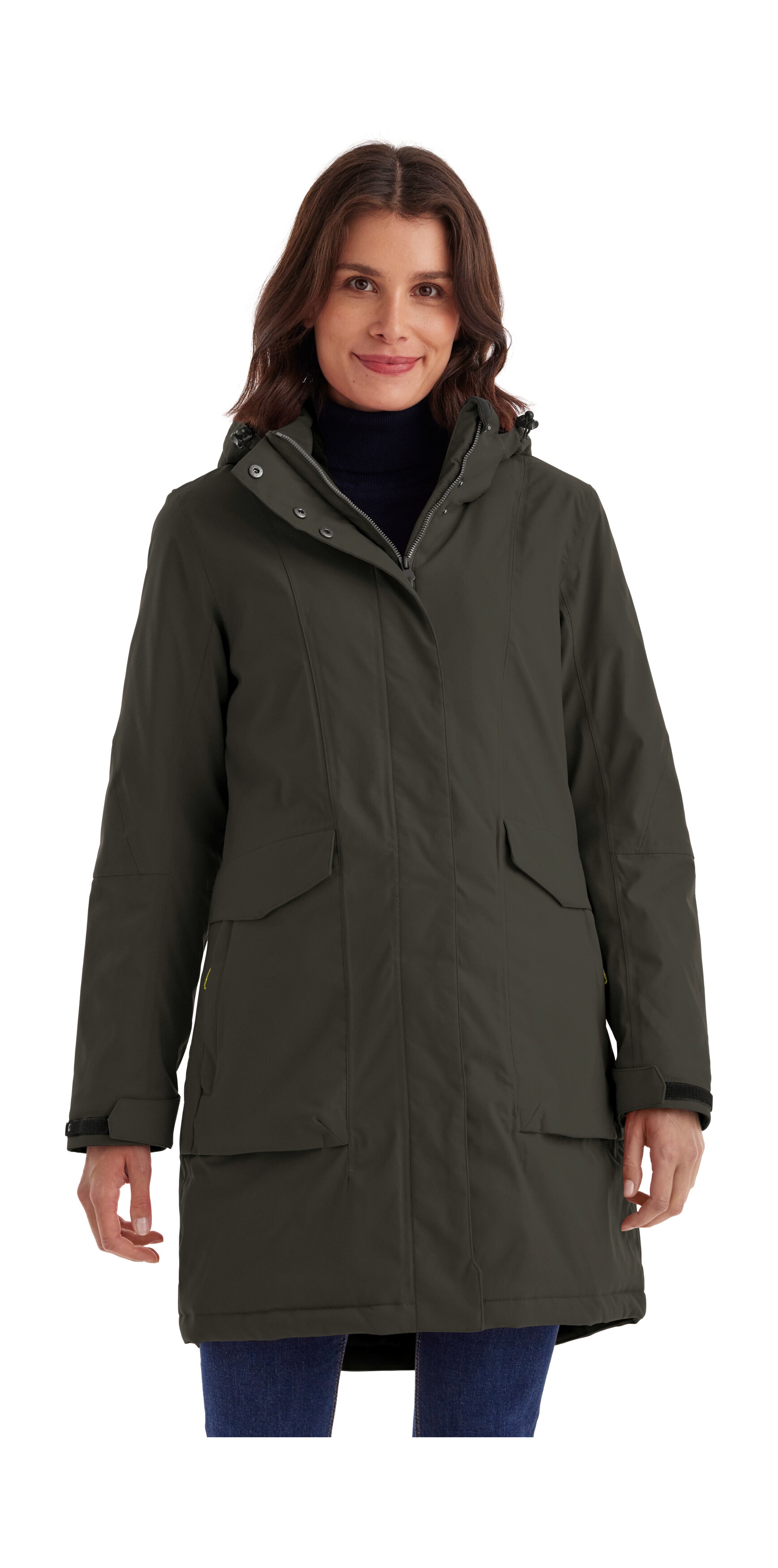 Killtec Parka "Damen Funktionsparka" Wasserdichter, atmungsaktiver Damenparka mit abnehmbarer Kapuze