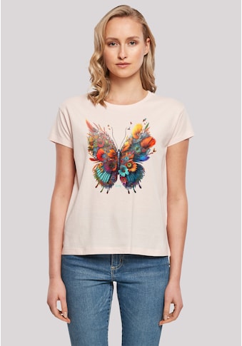 T-Shirt »Schmetterling Blume«