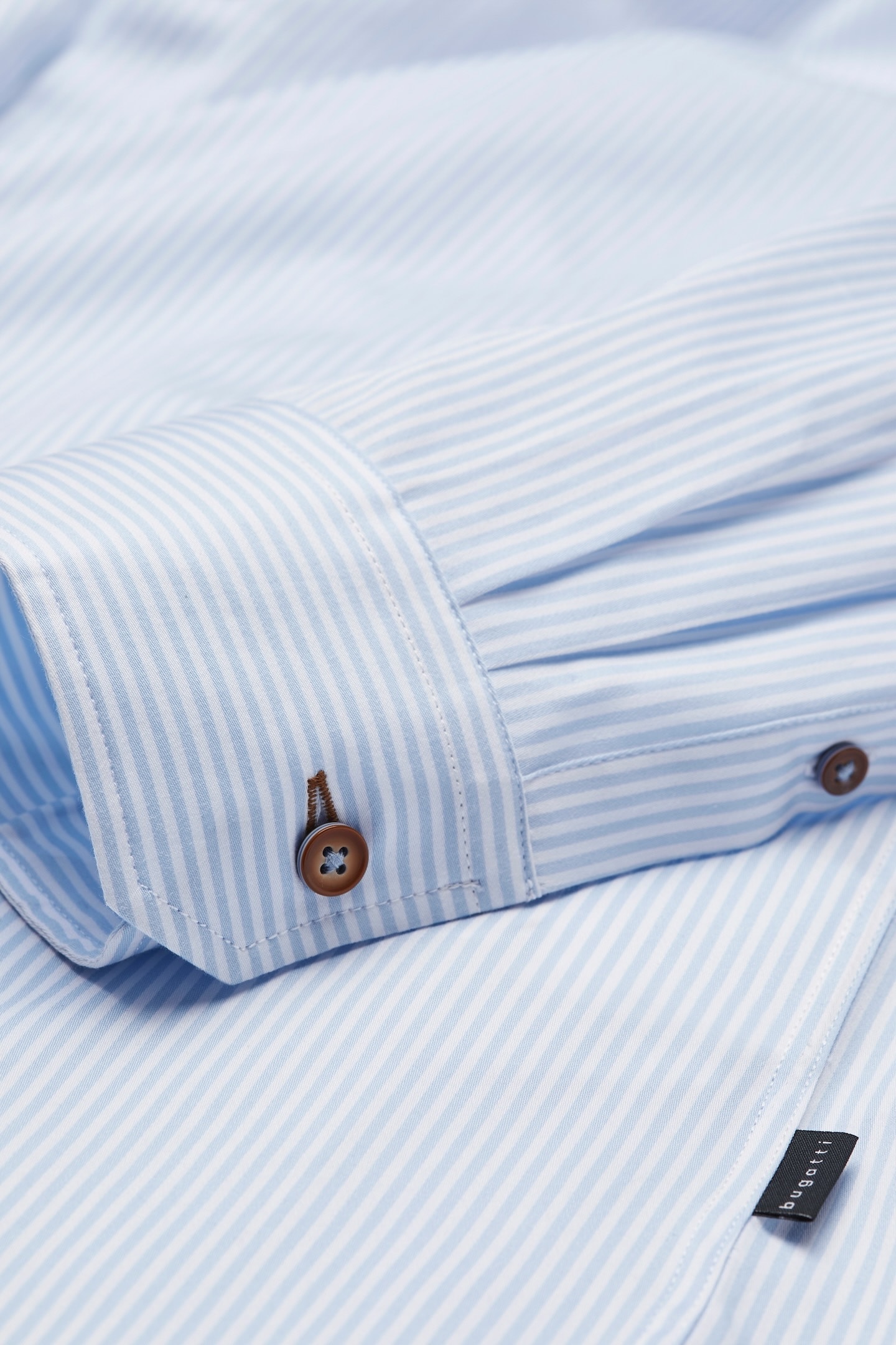 bugatti Langarmhemd, mit Button-Down-Kragen