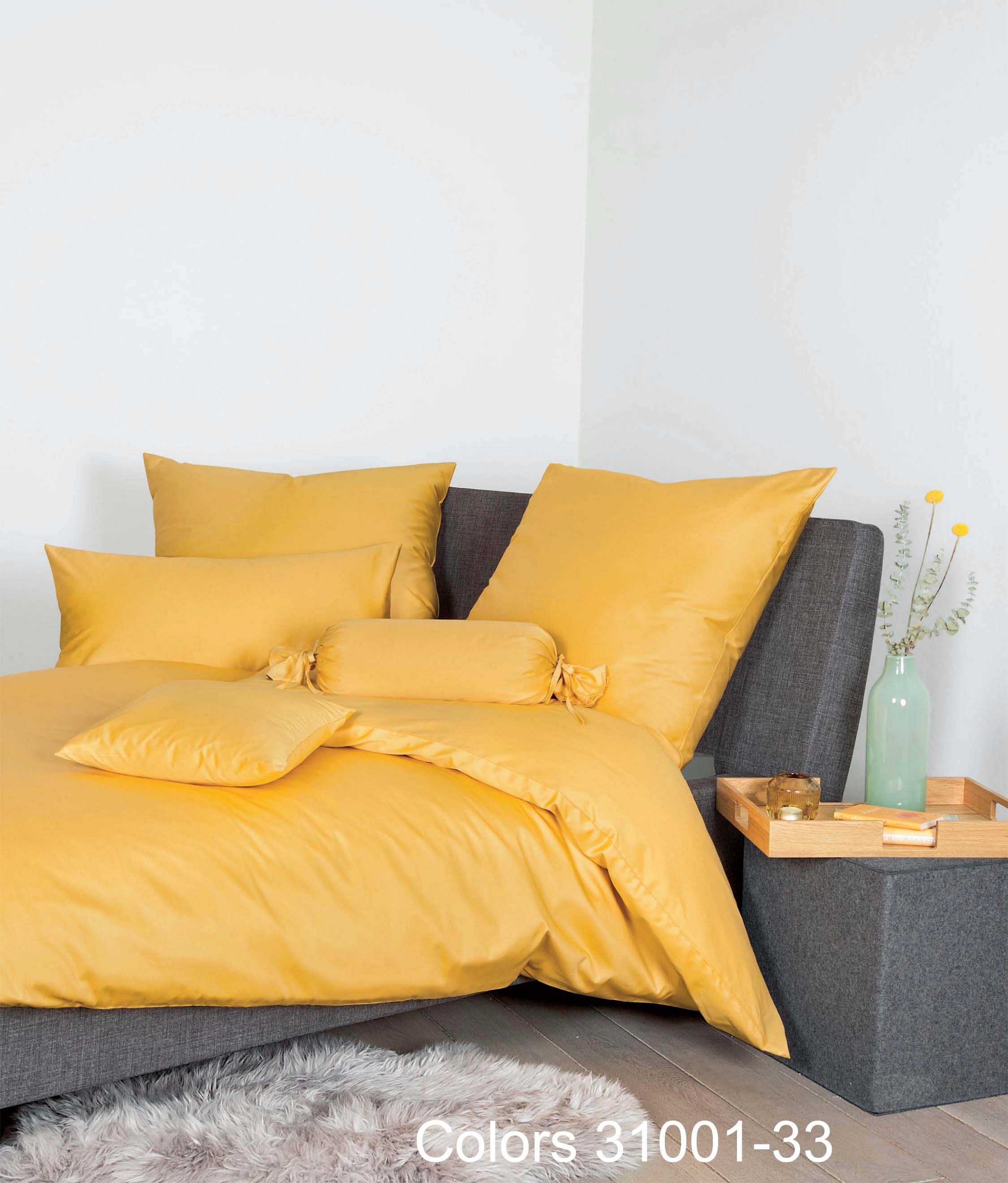 Janine Bettwäsche "Colors 31001" 2 Stk. feinfädige uni Bettwäsche für alle günstig online kaufen