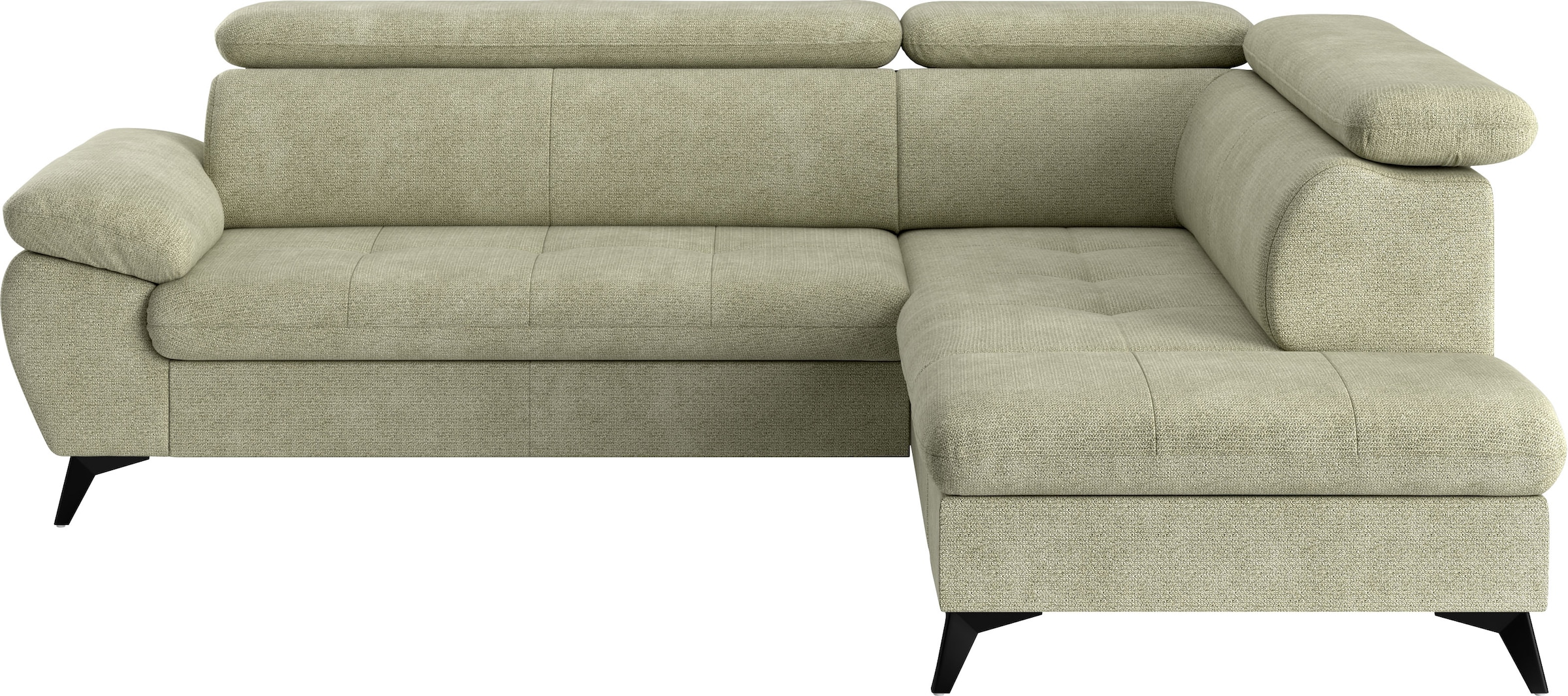 COTTA Ecksofa »Hudson L-Form«, mit Kopfteilverstellung, wahlweise mit Bettfunktion & Bettkasten