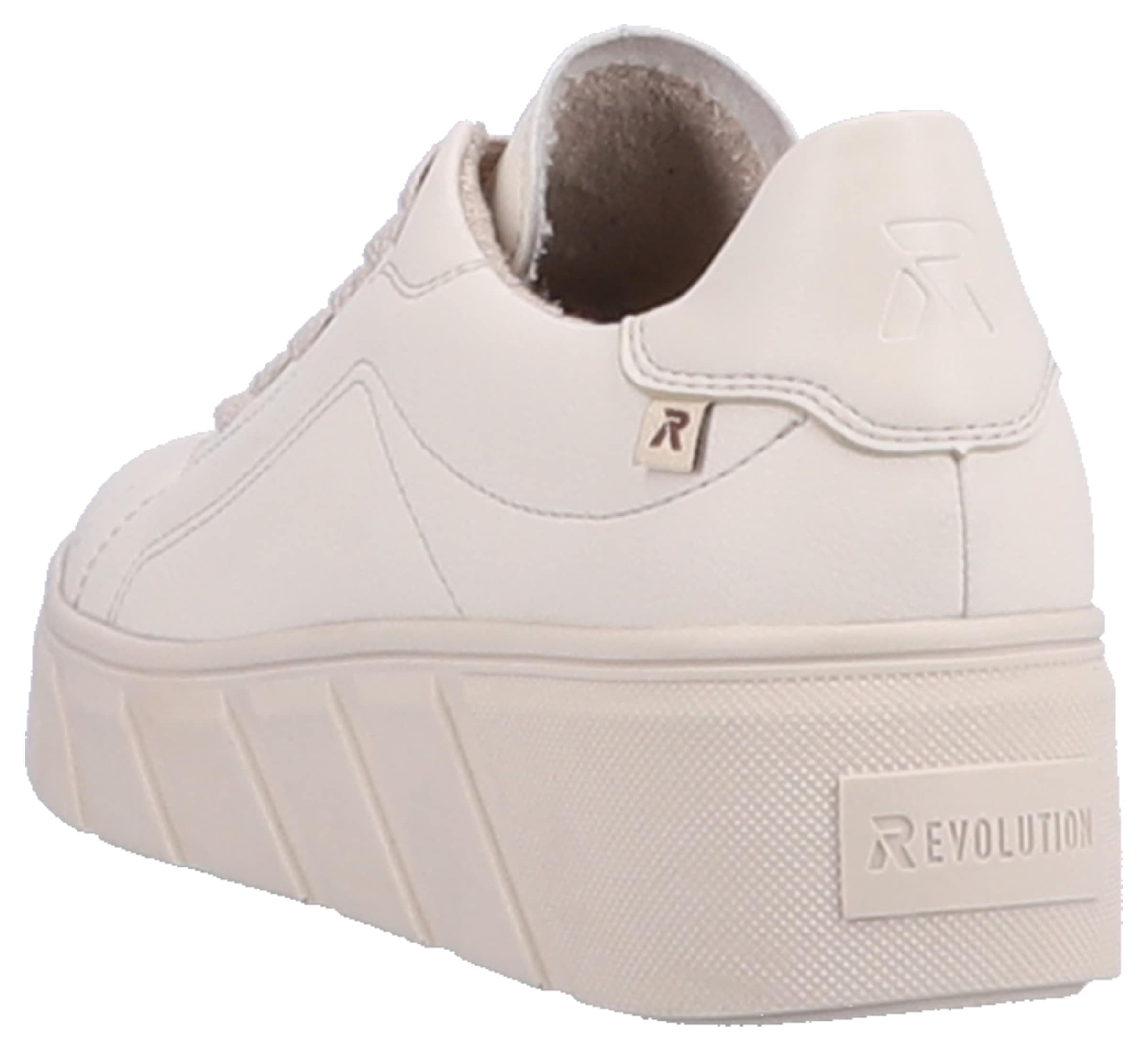 Rieker EVOLUTION Keilsneaker, in monochromer Optik, Freizeitschuh, Halbschuh, Schnürschuh