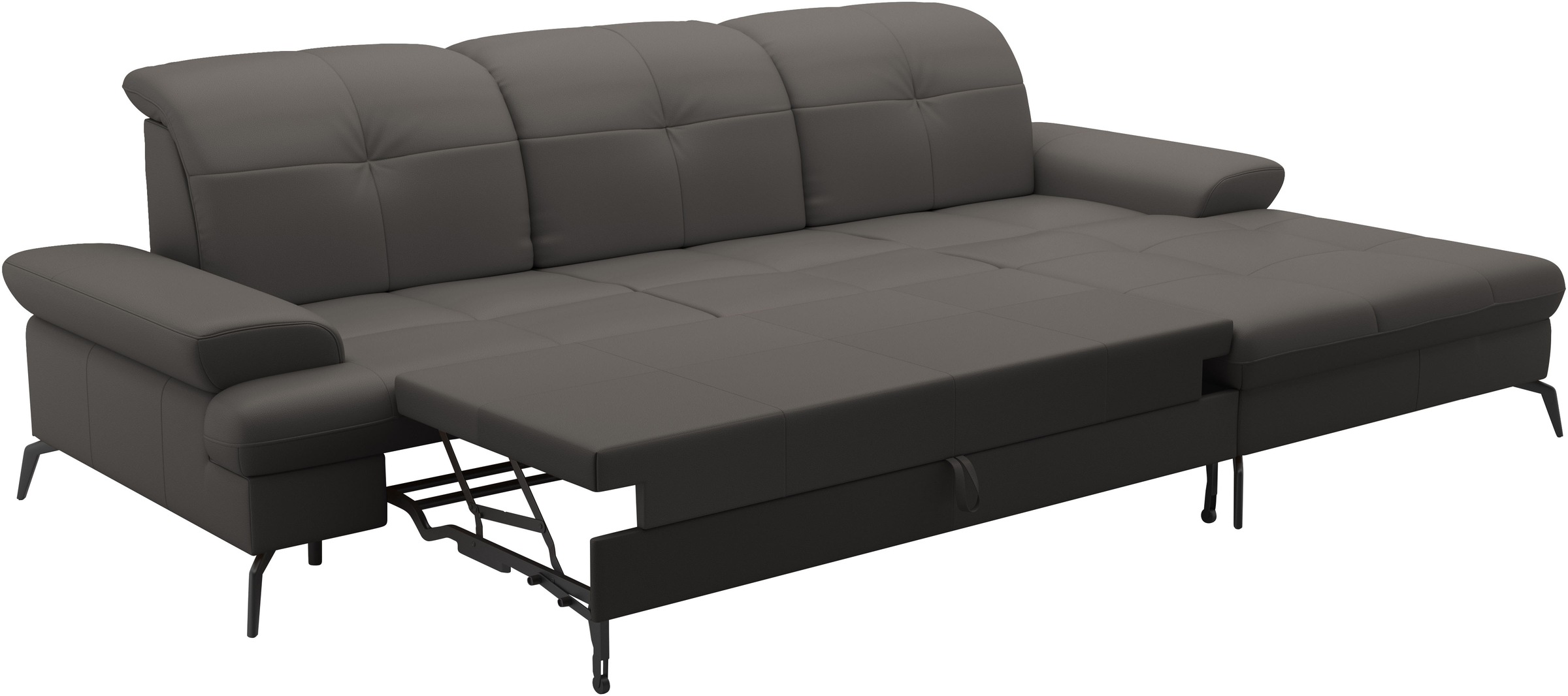 sit&more Ecksofa »Amica, L-Form, inkl. Sitztiefenverstellung & Armteilverstellung«, wahlweise mit Bettfunktion, Bettkasten und Kopfteilverstellung
