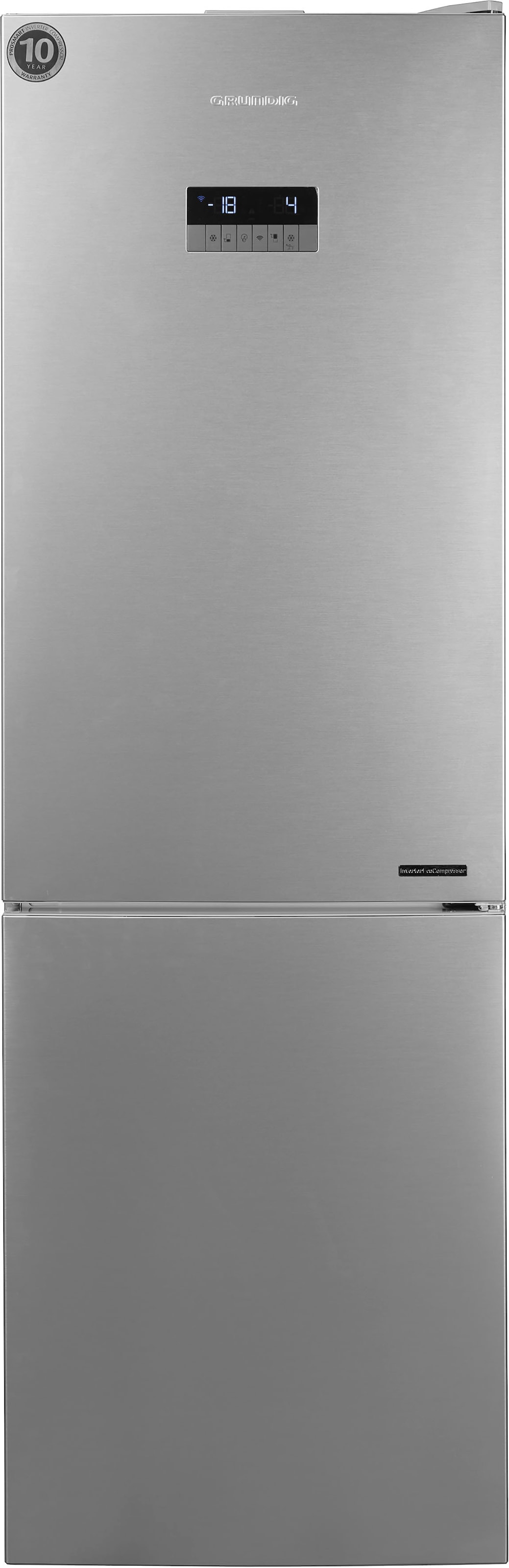 Grundig Kühl-/Gefrierkombination »GKN 26860 XPHN«, GKN 26860 XPHN, 185,2 cm hoch, 59,5 cm breit