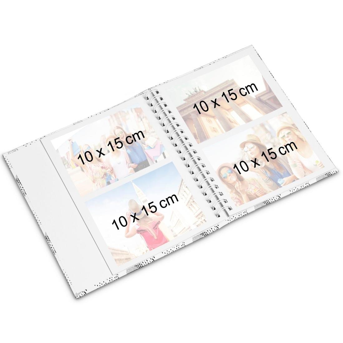 Hama Fotoalbum »Spiral-Album "Graphic", 19 x 24,5 cm, 40 weiße Seiten Foto-Album Dots«