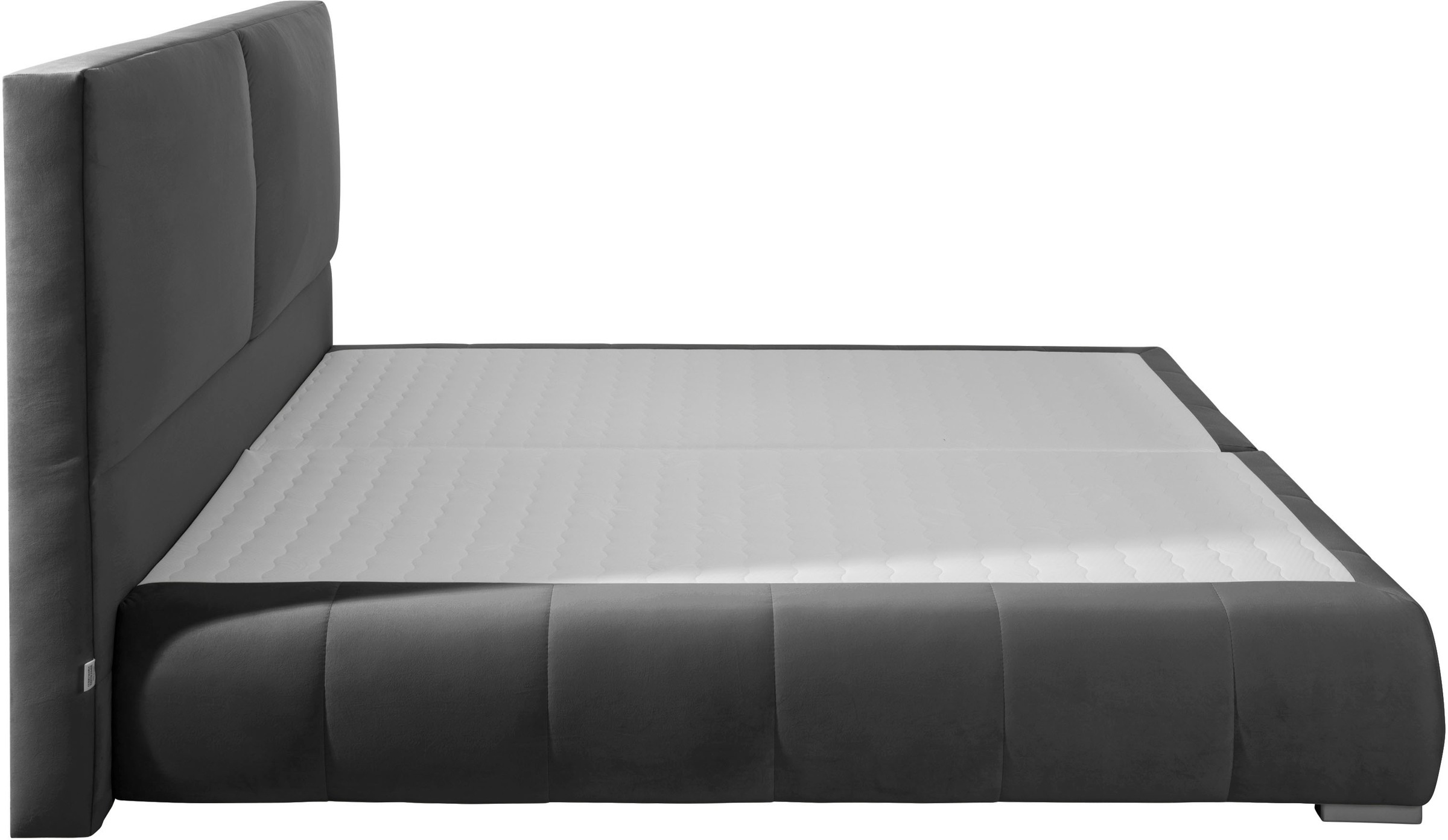 Lit Boxspring Home Affaire Wehma Gris 210x213cm 3