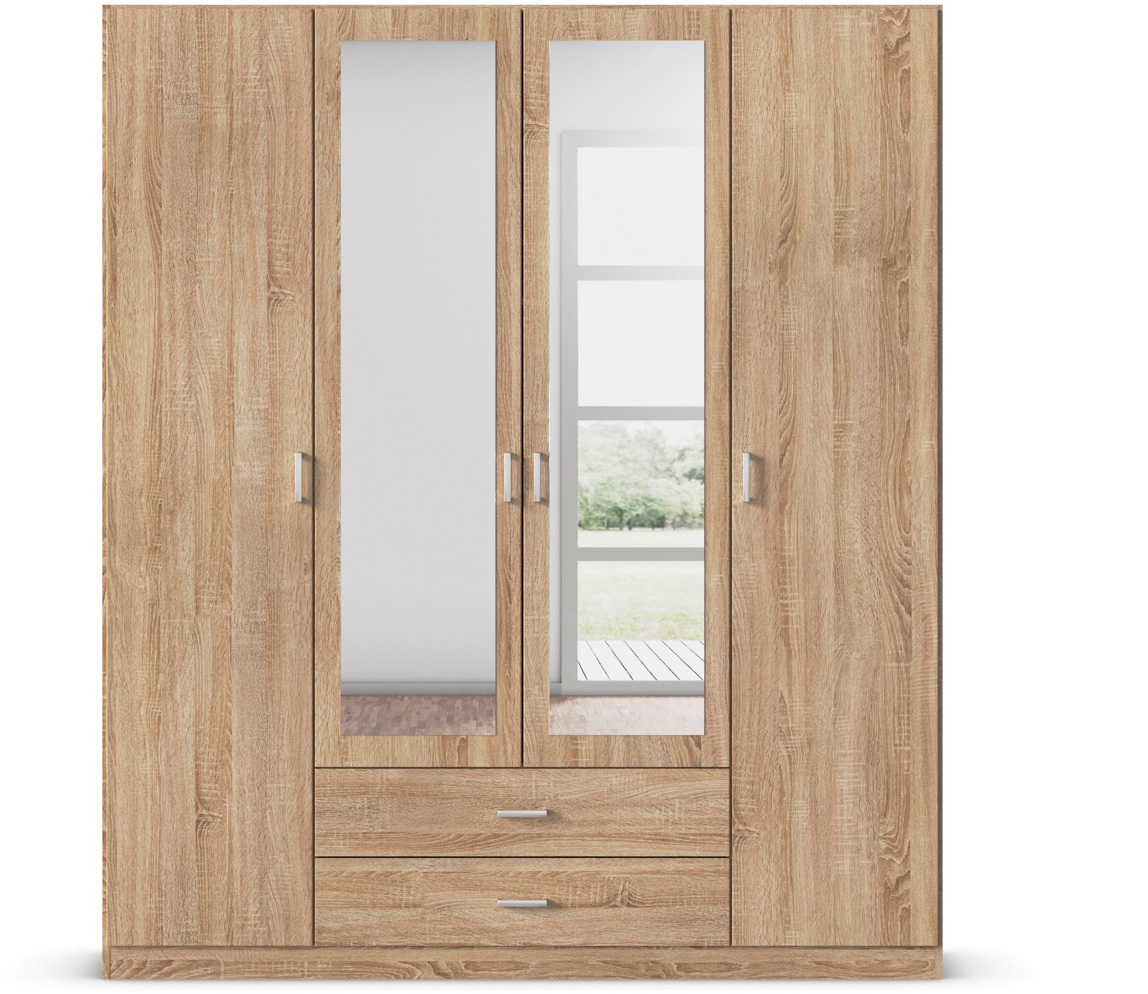 rauch Kleiderschrank "Schrank Garderobe Wäscheschrank GAMMA in 3 Breiten" v günstig online kaufen