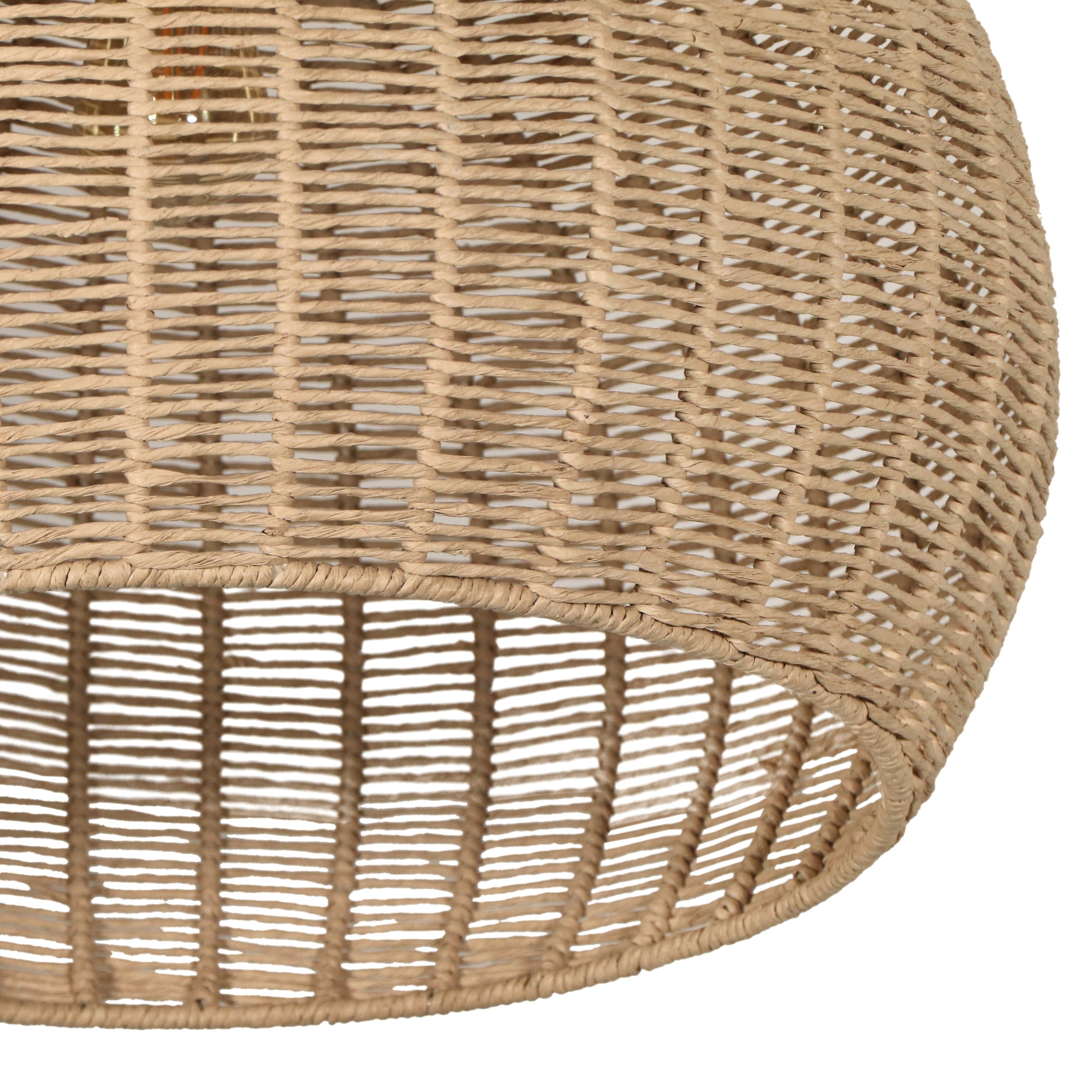 TRIO Leuchten Pendelleuchte »JANNE, große Hängelampe mit Juteschirm Korb Optik Ø 54cm Höhe 183 cm« E27 1 Stk. warmweiß - kaltweiß exkl 1x E27 max 10W, Hängeleuchte Küche Schlafzimmer Esszimmer