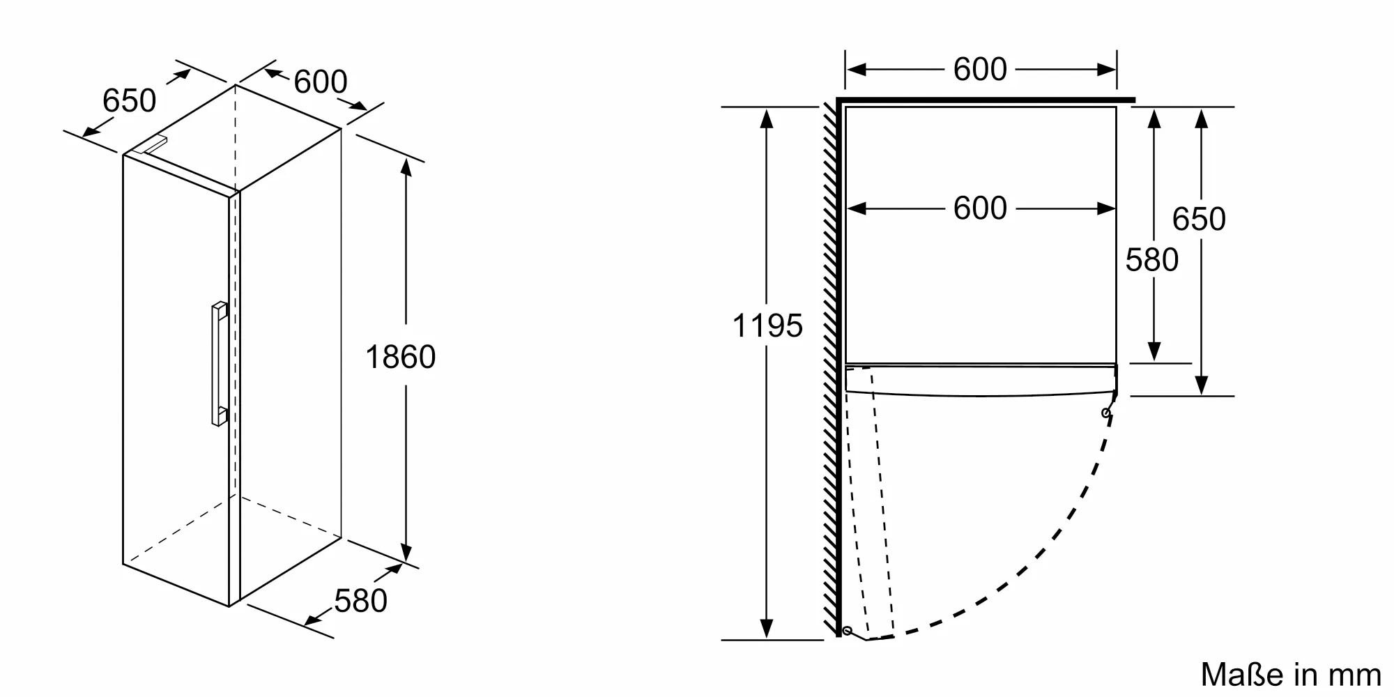 SIEMENS European Side-by-Side »KA95NVIEP«, iQ300, 186 cm hoch, 120 cm breit,  mit Flaschenregal-höhenverstellbare Füße auf Raten | BAUR