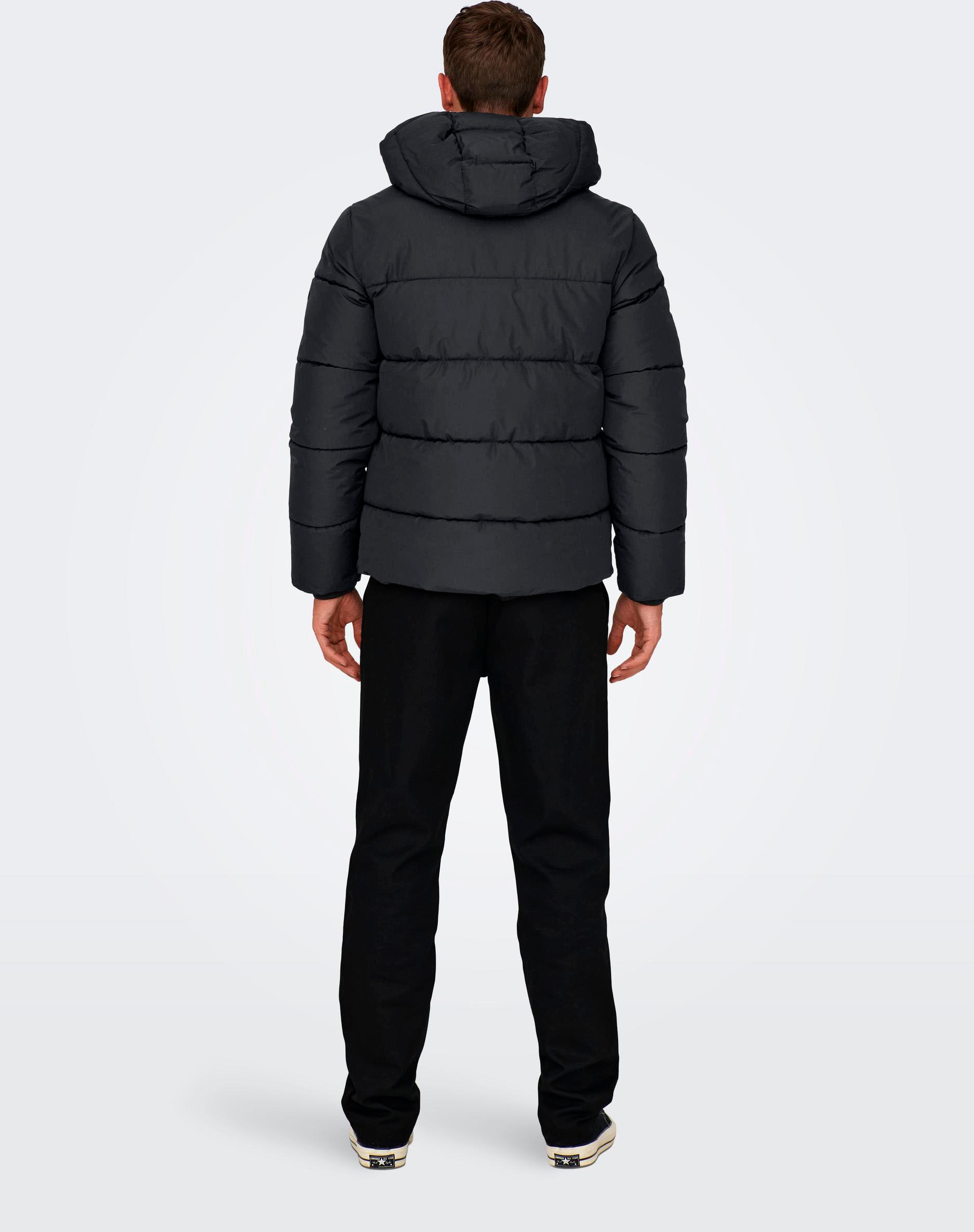 ONLY & SONS Steppjacke »ONSMARLON LIFE HOOD PUFFER JACKET OTW VD«, mit Kapuze
