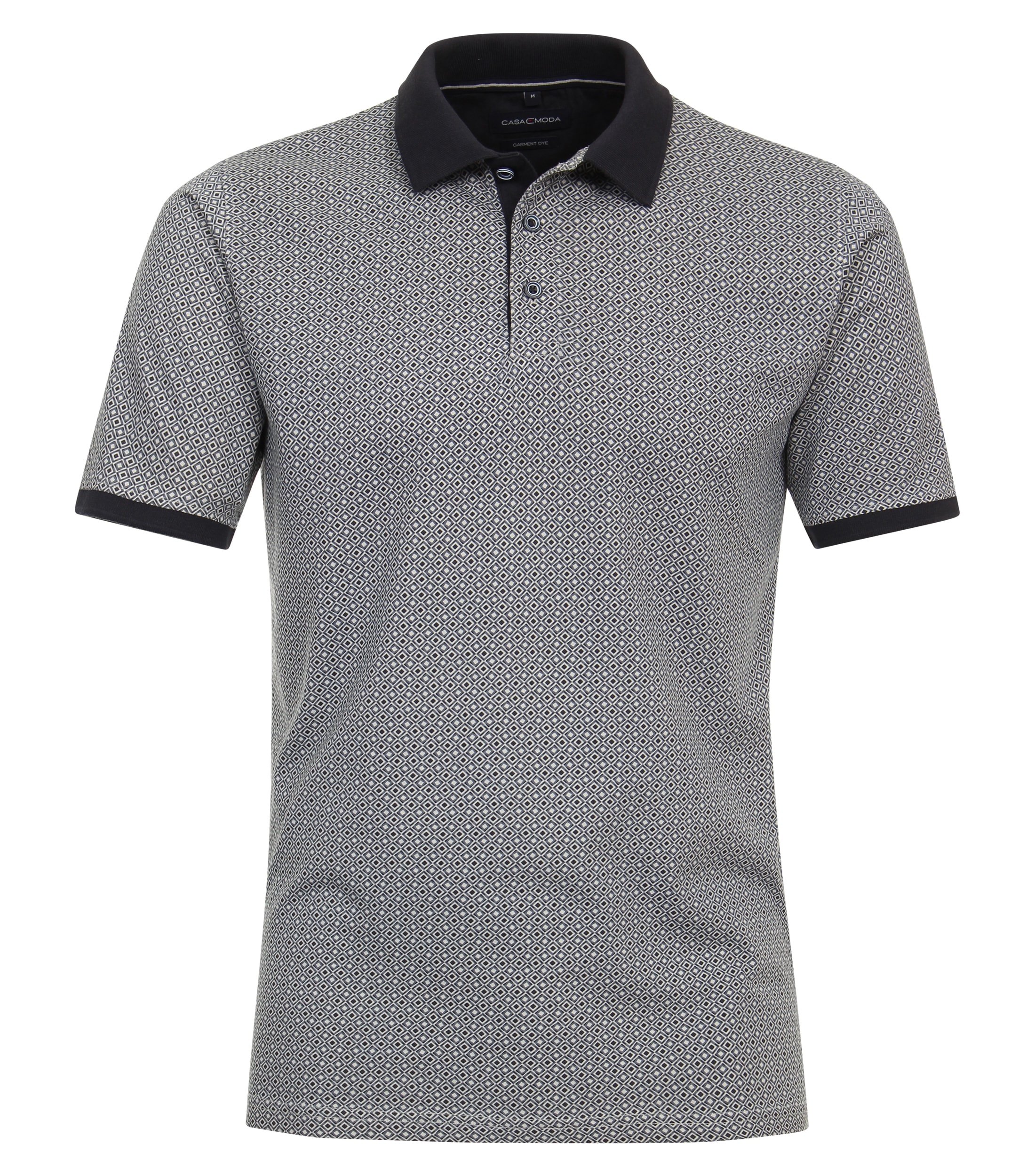 CASAMODA Poloshirt "CASAMODA Polo-Shirt gemustert" günstig online kaufen