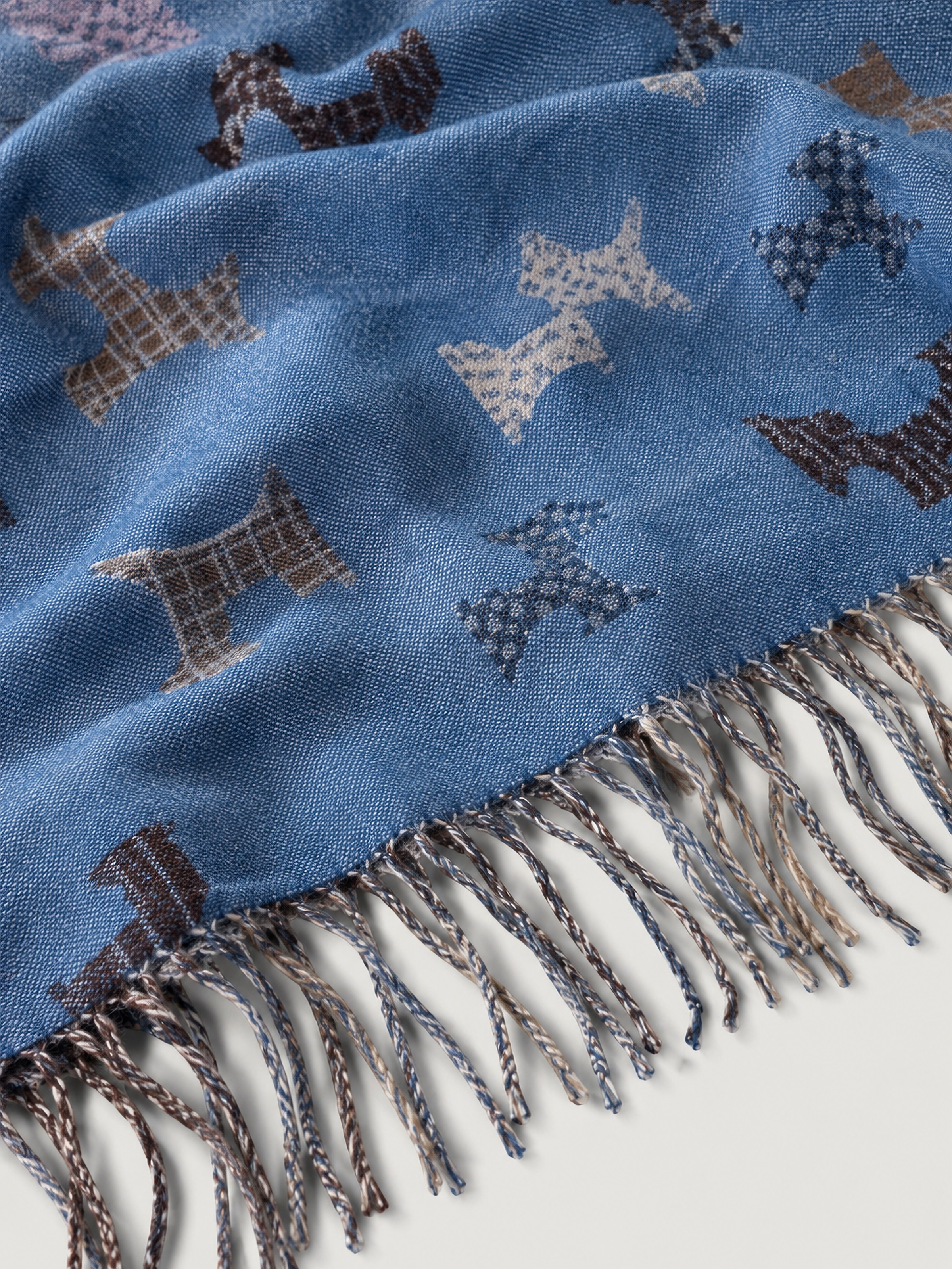 COLLEZIONE ALESSANDRO Modeschal »Scotty« 1 Stk. warmer Winterschal mit Hündchen-Motiv