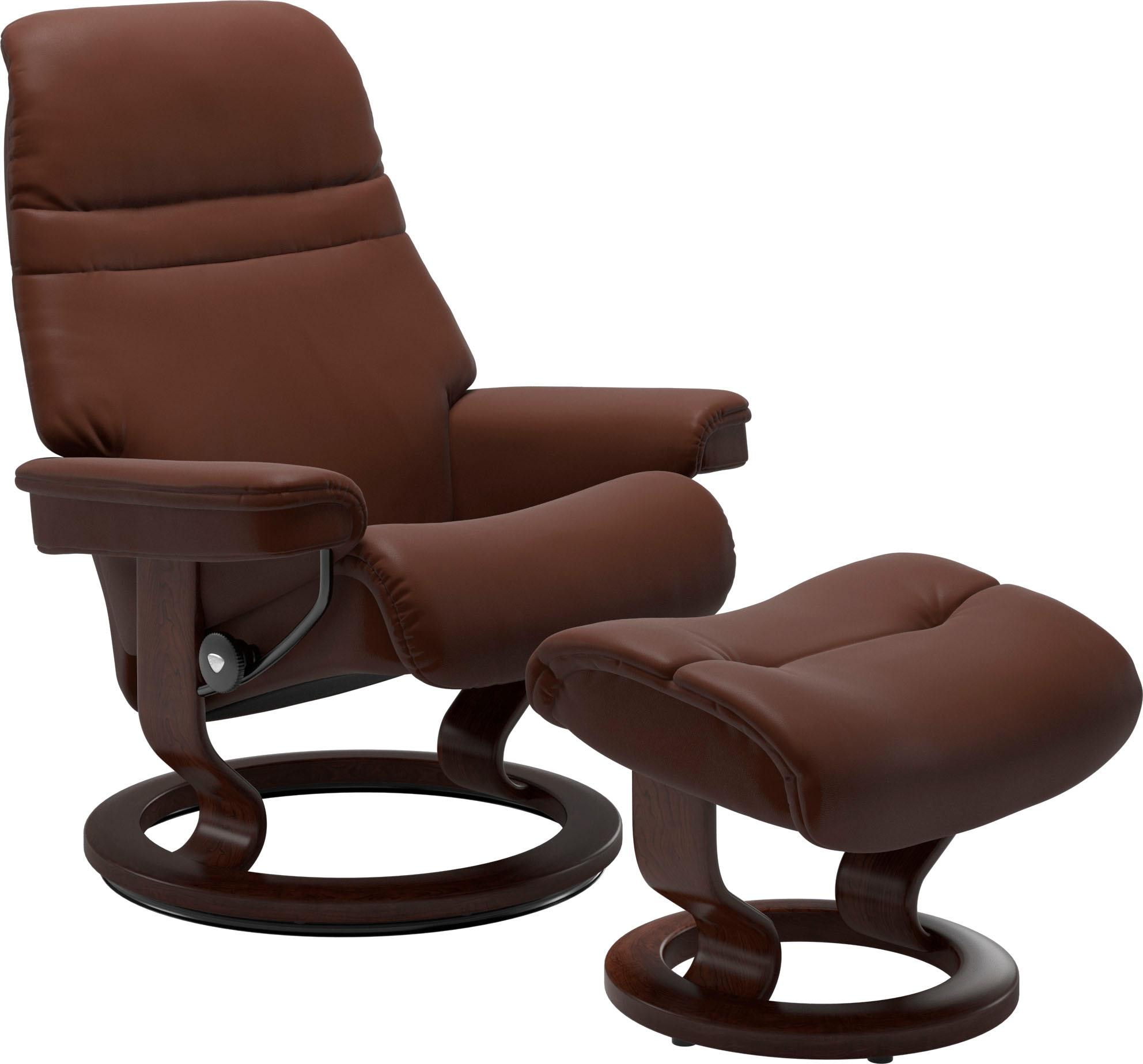 Stressless Fußhocker "Sunrise", mit Classic Base, Gestell Braun